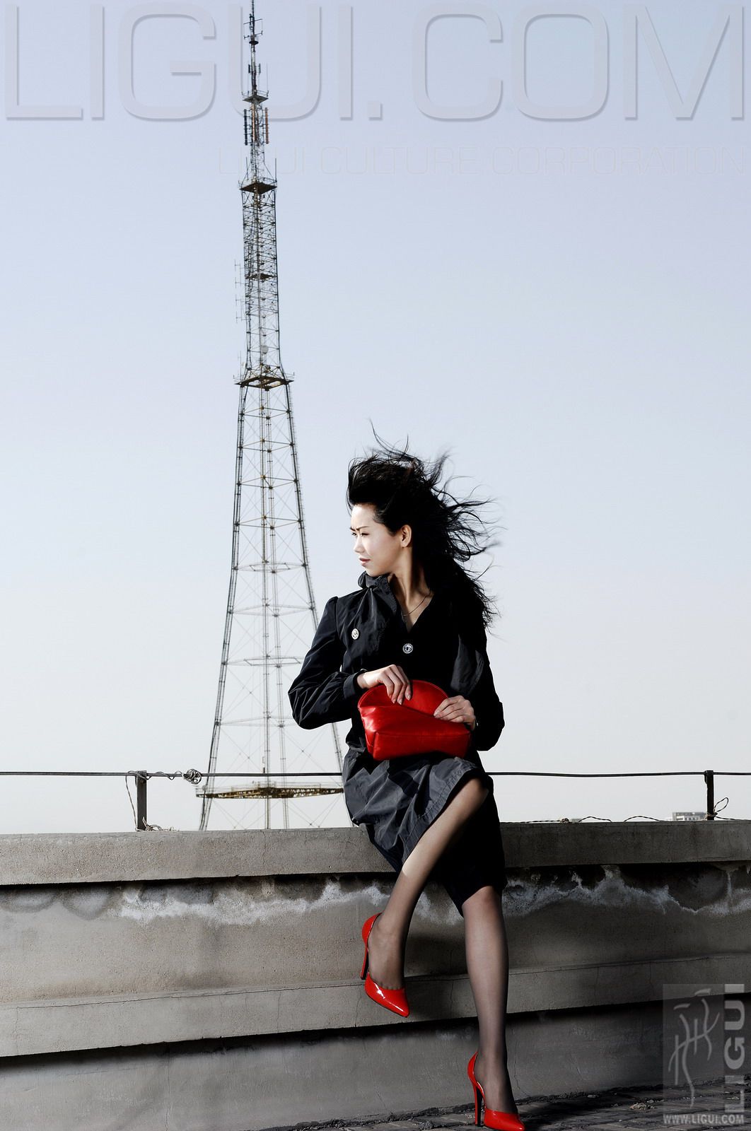 [丽柜LiGui] Model 程海伦《紅與黑》丝足写真图片_第1张