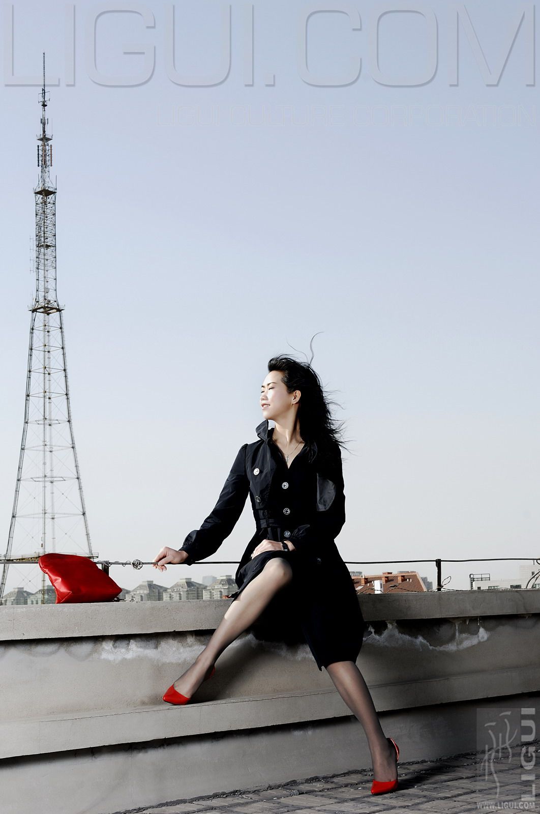 [丽柜LiGui] Model 程海伦《紅與黑》丝足写真图片_第3张