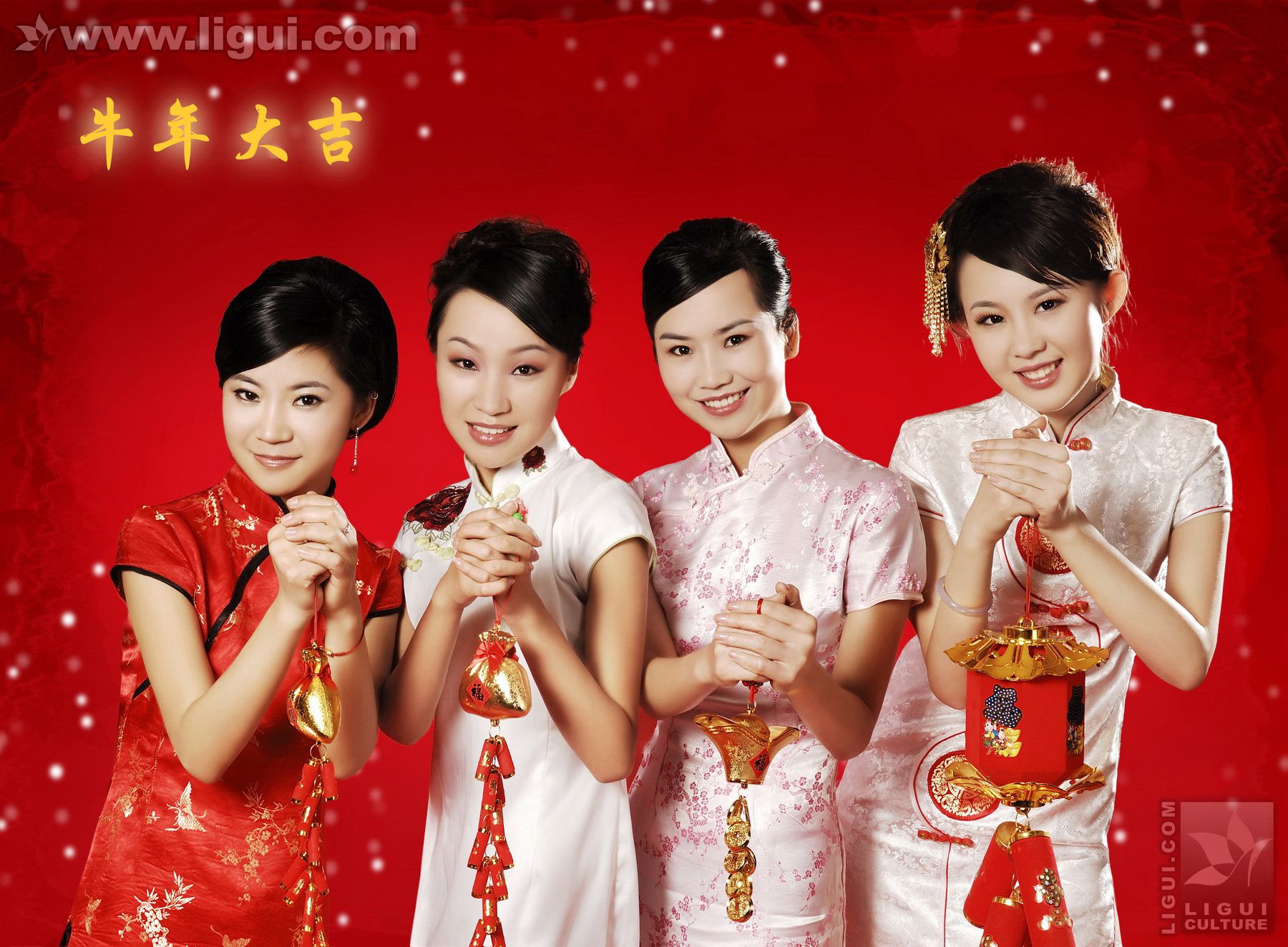 [丽柜LiGui] 《丽柜模特这里给您拜年了》 新年特刊丝足写真图片_第1张