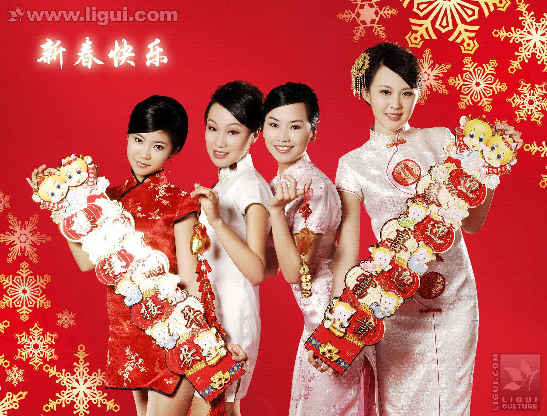 [丽柜LiGui] 《丽柜模特这里给您拜年了》 新年特刊丝足写真图片_第2张