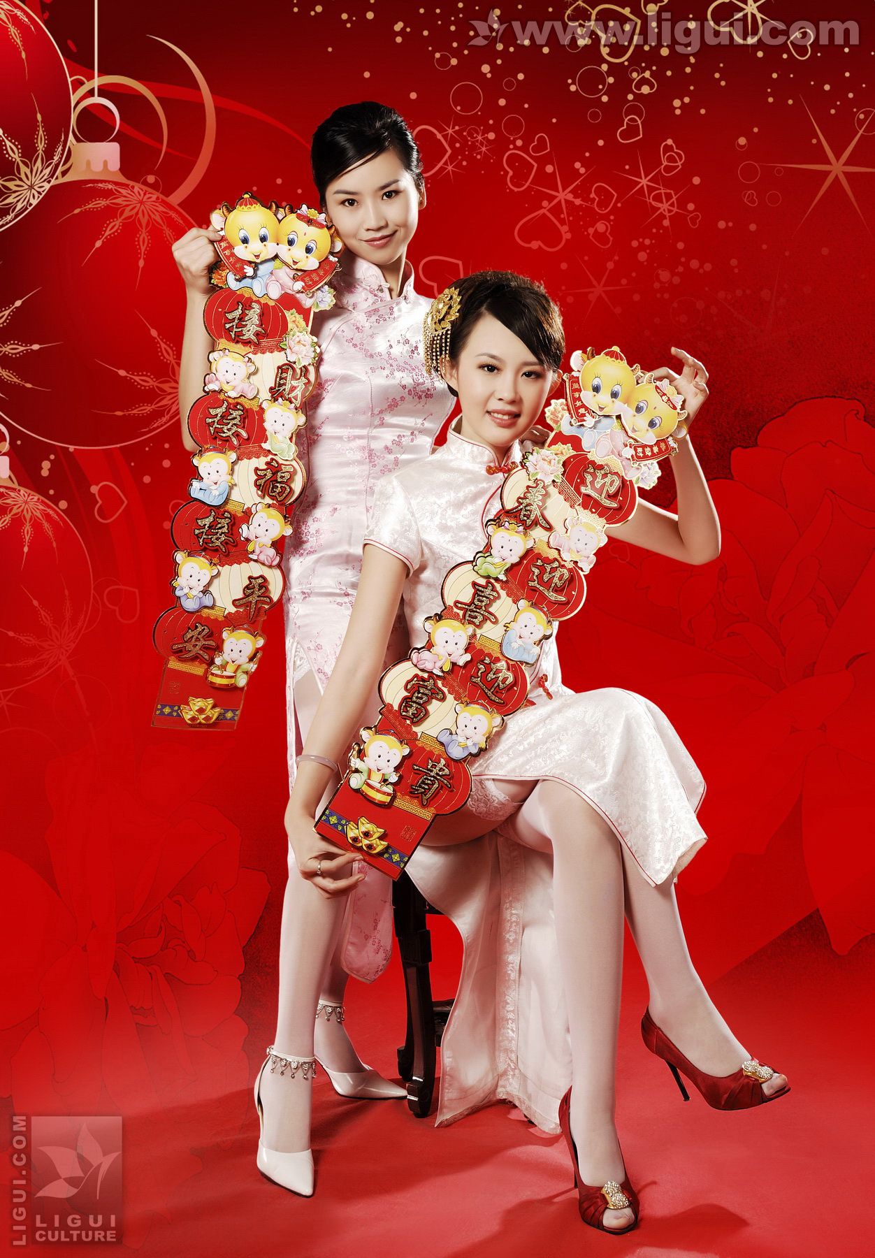 [丽柜LiGui] 《丽柜模特这里给您拜年了》 新年特刊丝足写真图片_第5张