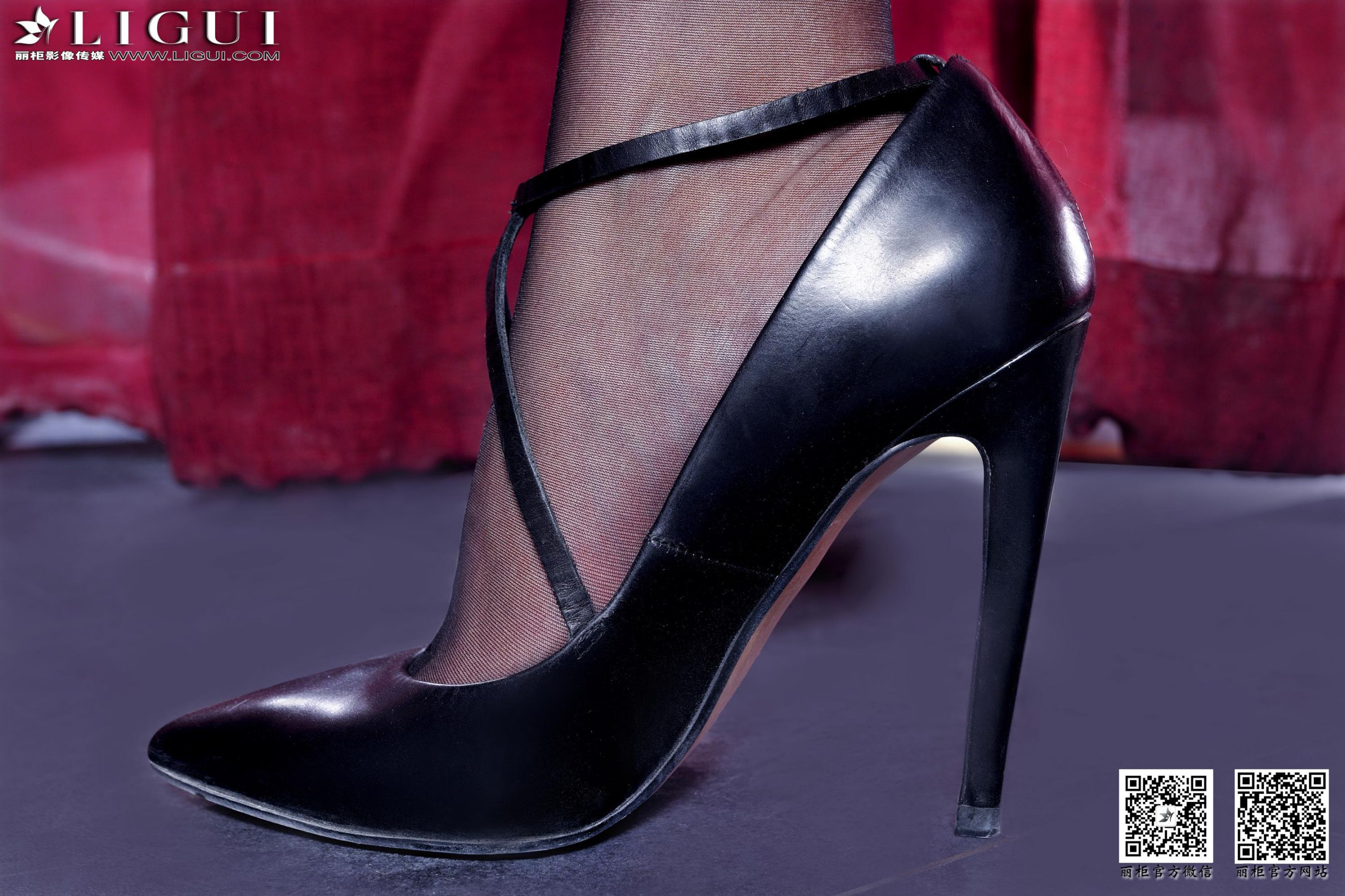 Model 安娜《黑丝高跟美足》上下全集 [丽柜LiGui] 美腿玉足写真图片_第4张