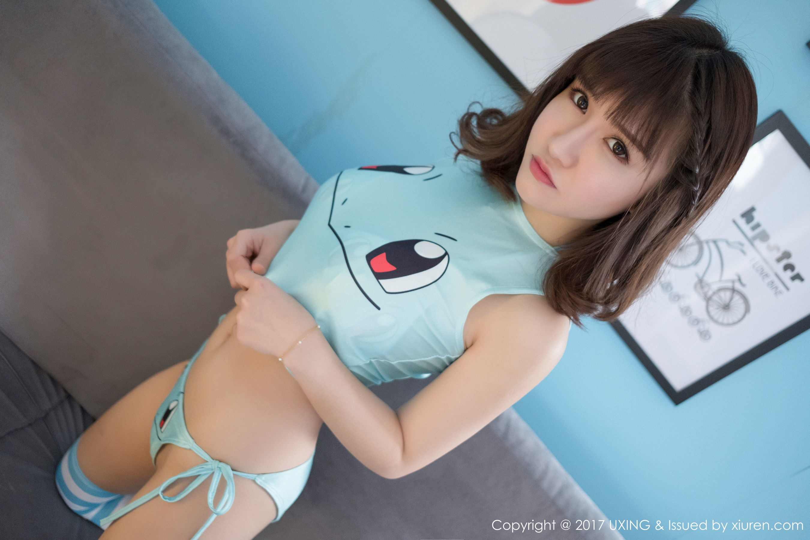 K8傲娇萌萌Vivian《COS暴力熊+妙蛙种子》 [优星馆UXING] VOL.043_第1张