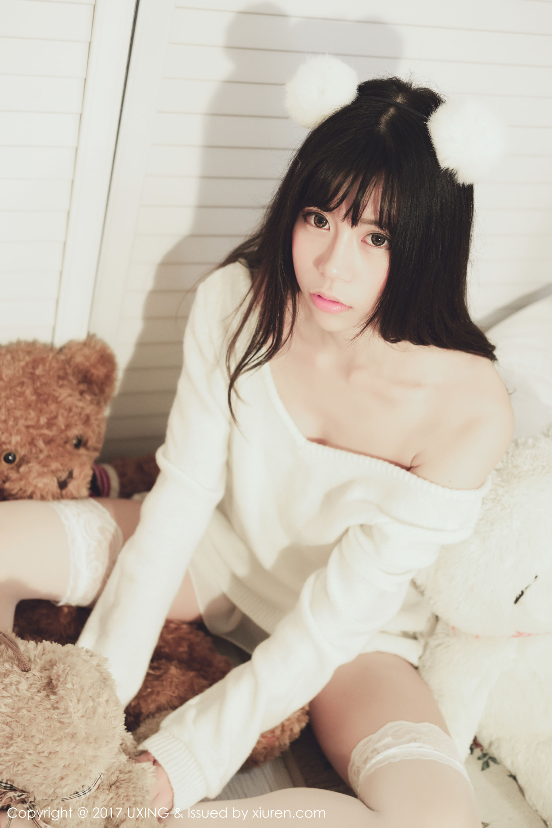 模特Yo酱《学生装+蕾丝装扮》 [优星馆UXING] VOL.048_第5张