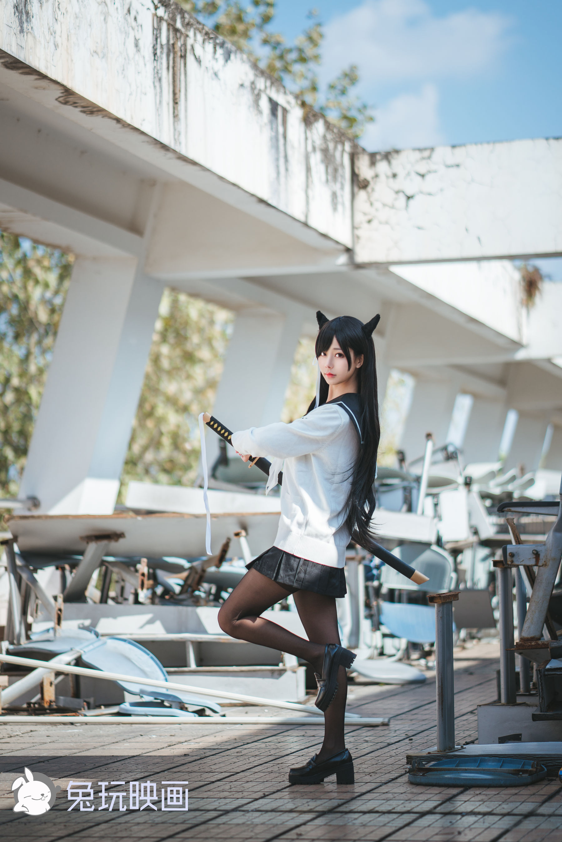 [兔玩映画] - JK制服 Vol.001 高雄爱宕_第3张