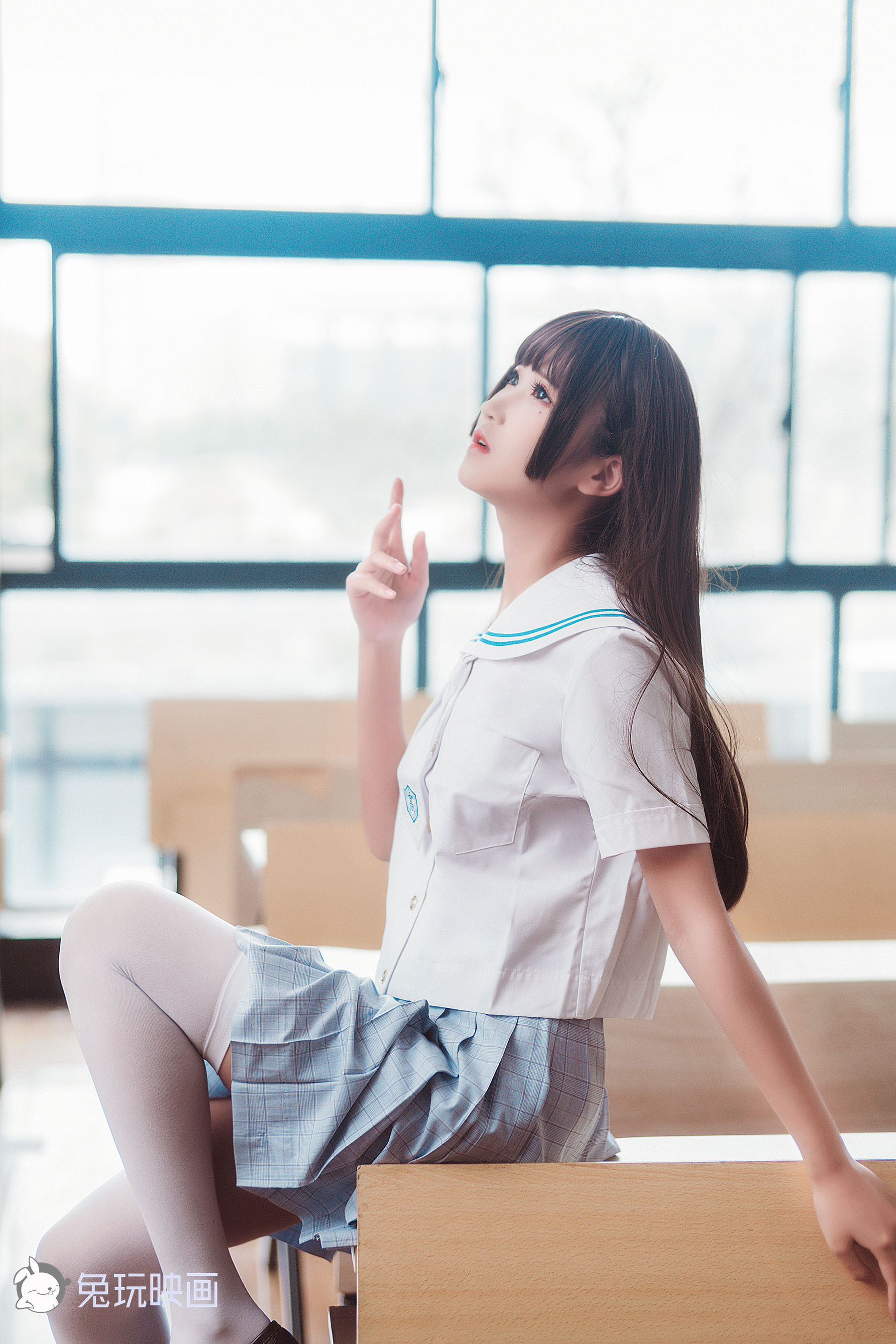 [兔玩映画] - JK制服 Vol.003 教室JK_第5张