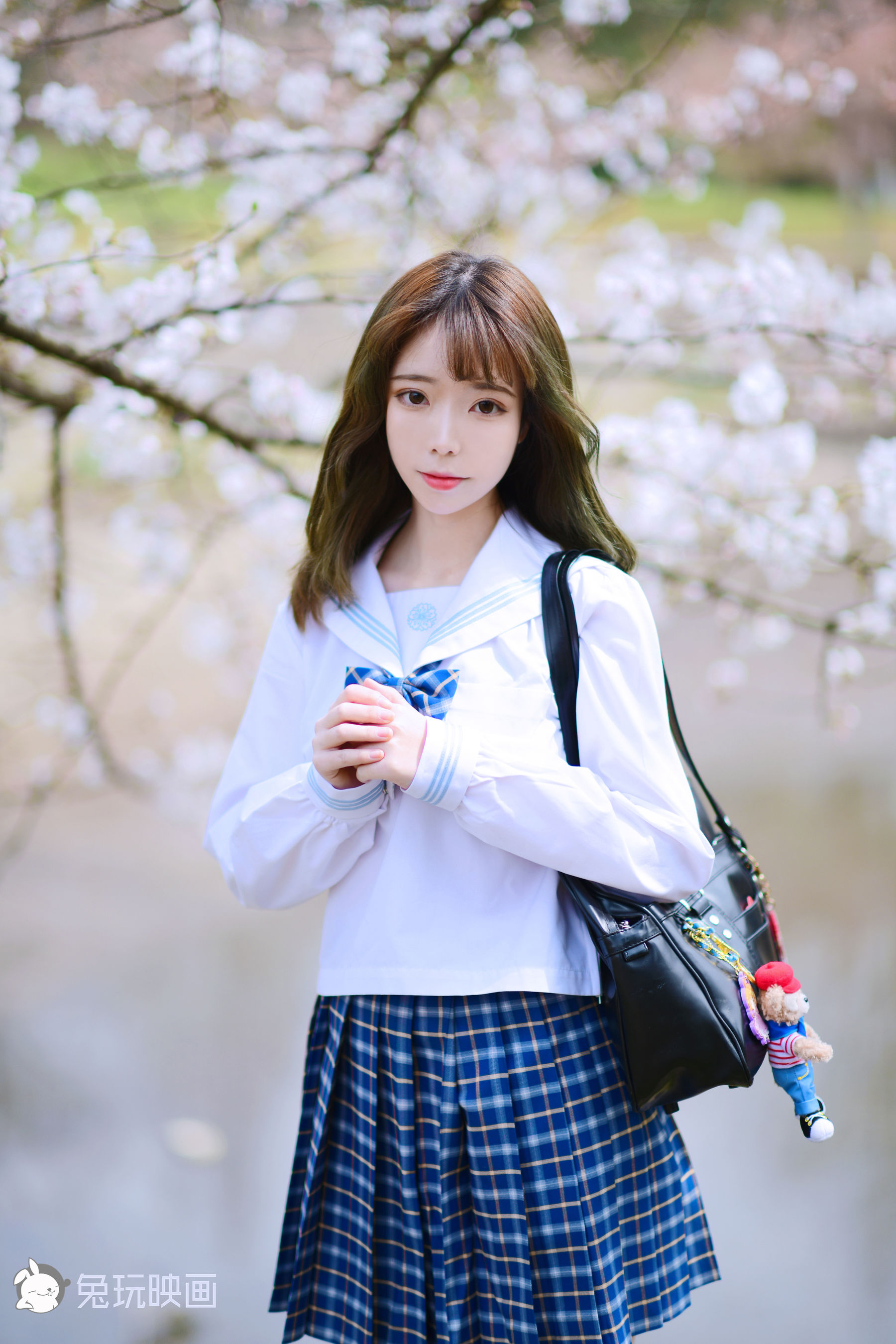 [兔玩映画] - JK制服 Vol.005 樱花JK_第1张