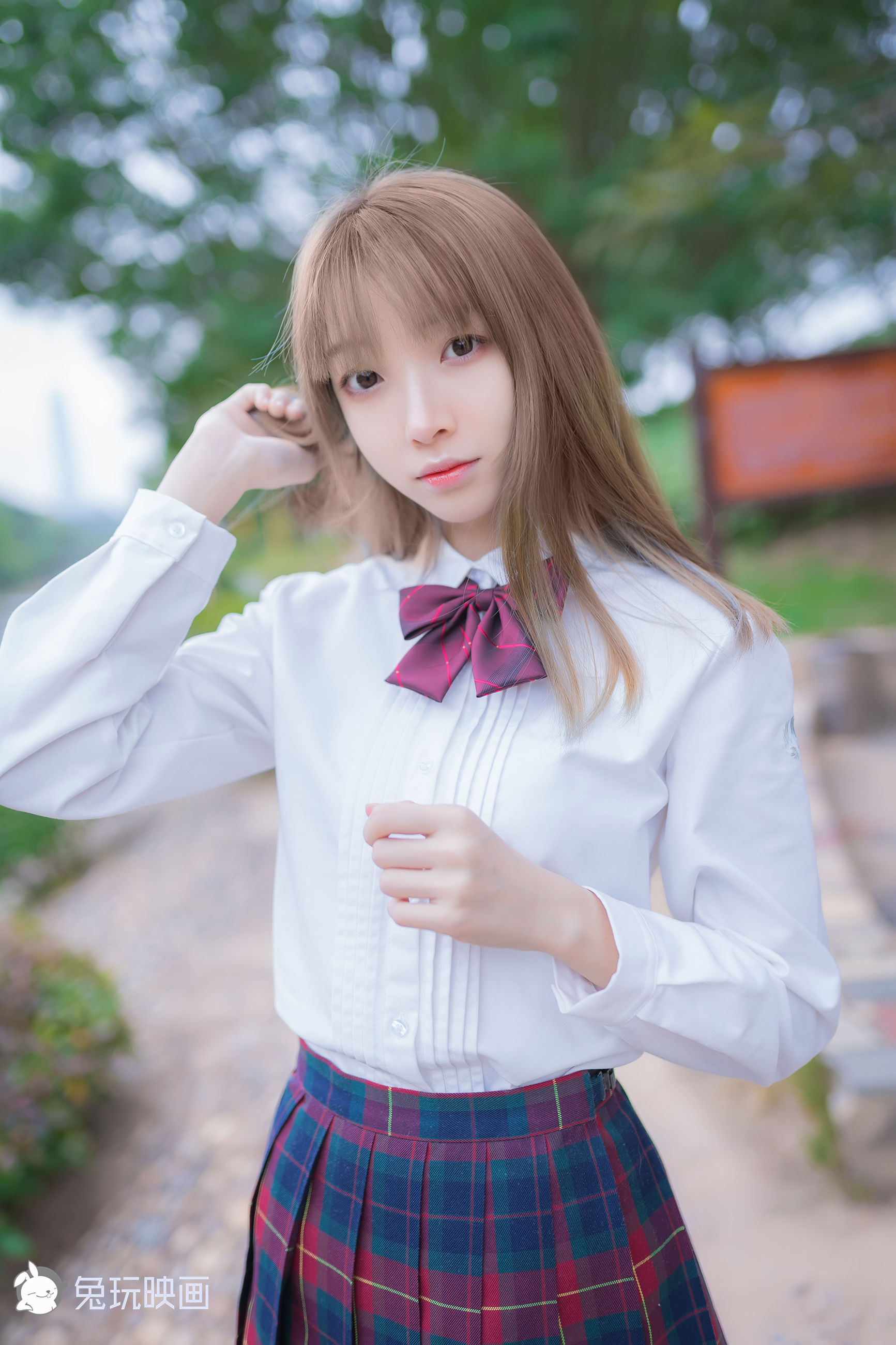 [兔玩映画] - JK制服 Vol.006 绿草坪_第4张