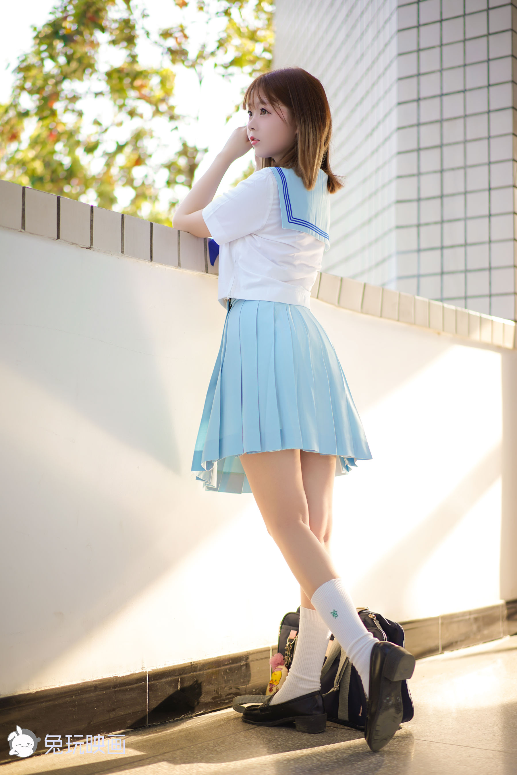 [兔玩映画] - JK制服 Vol.007 春色撩人_第4张