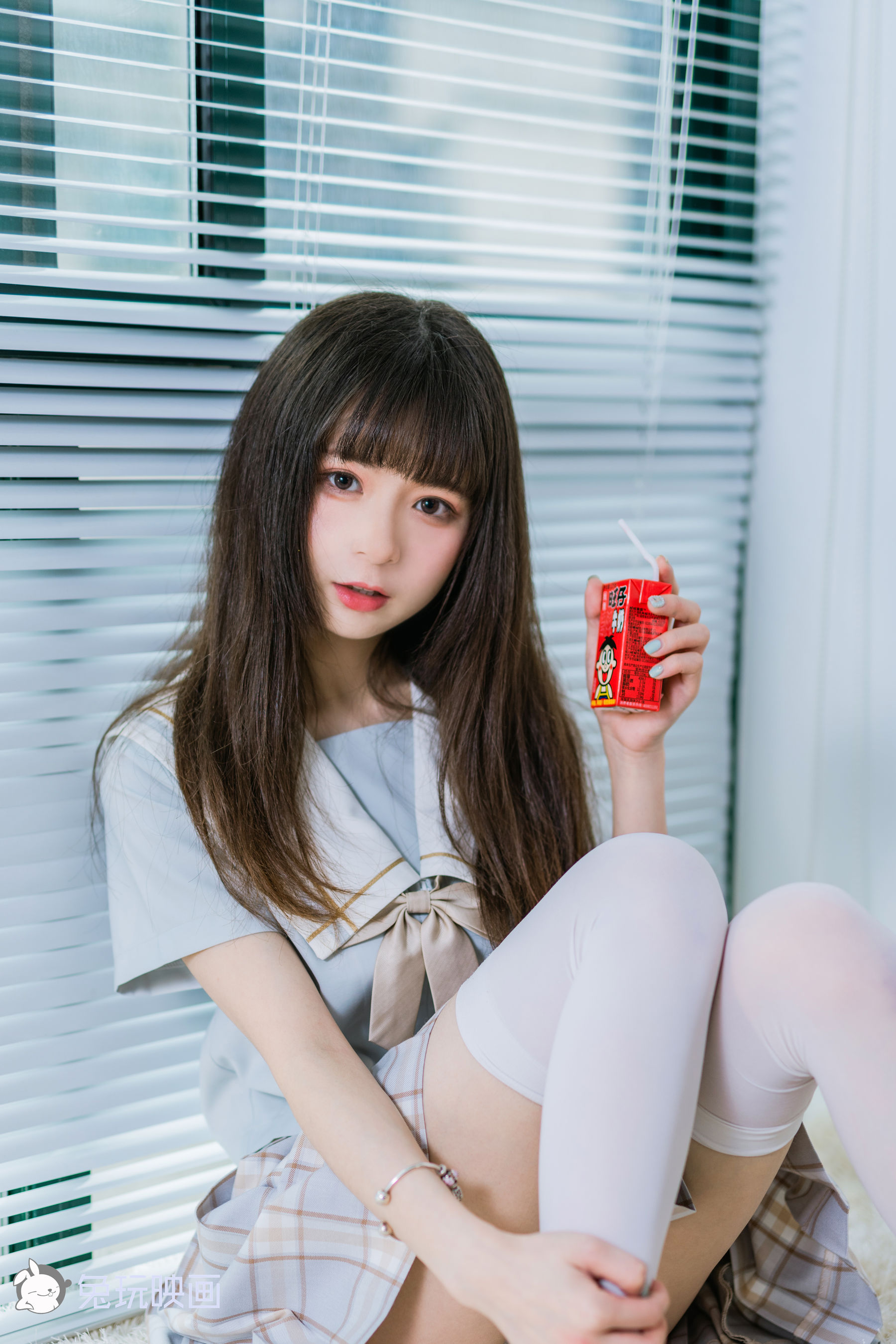 [兔玩映画] - JK制服 Vol.011 旺仔牛奶_第1张