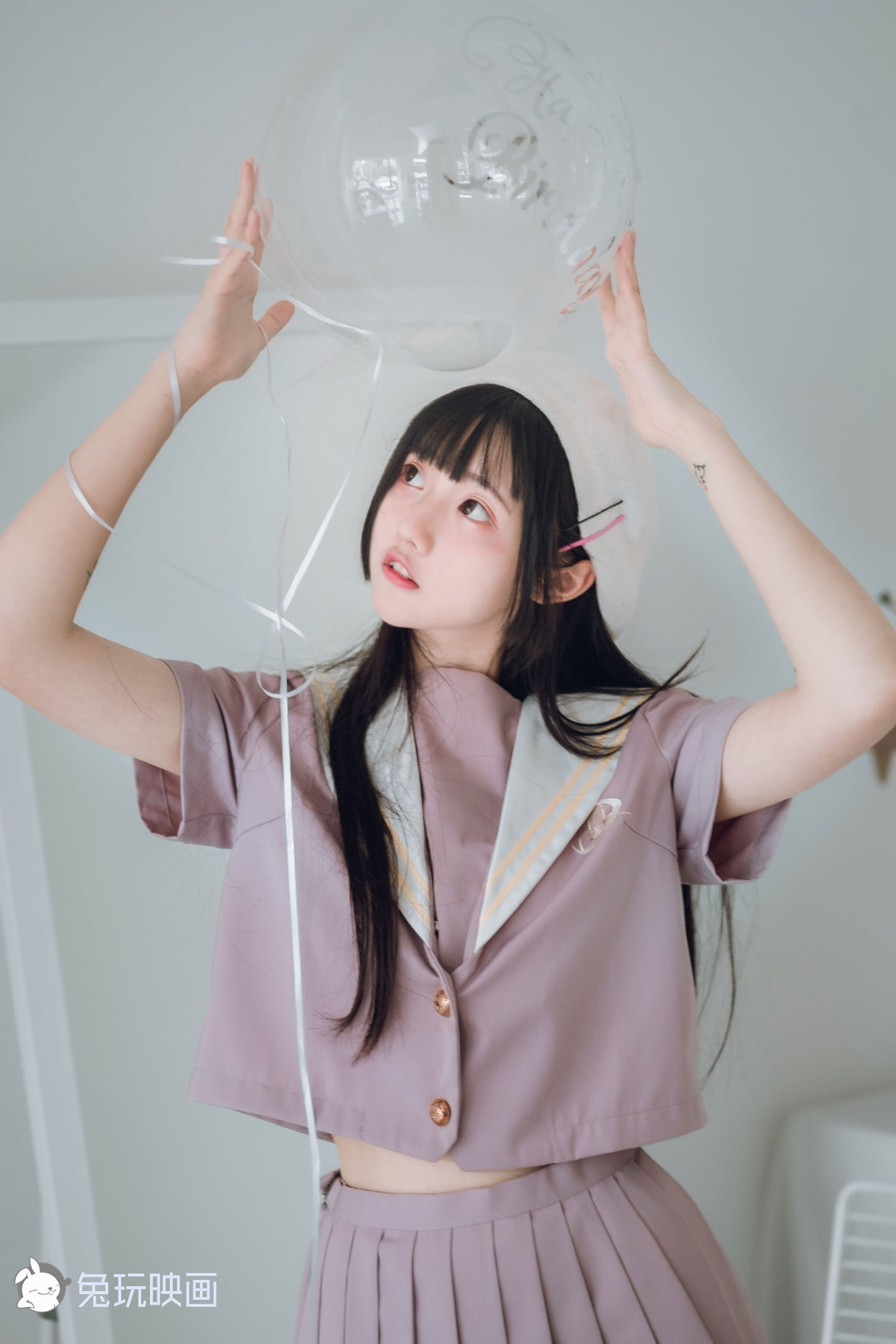 [兔玩映画] - JK制服 Vol.014 紫色迷情_第1张