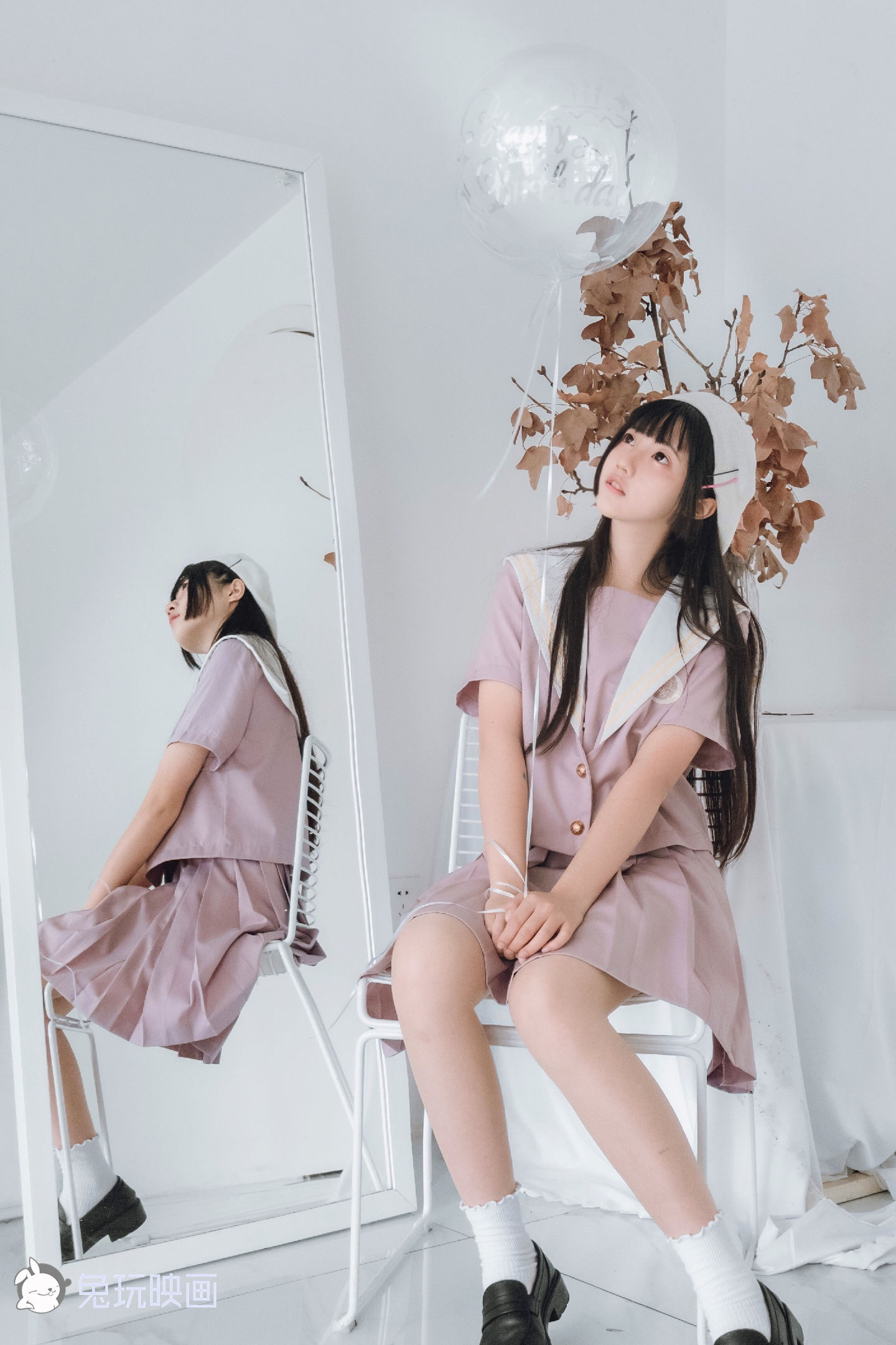 [兔玩映画] - JK制服 Vol.014 紫色迷情_第2张