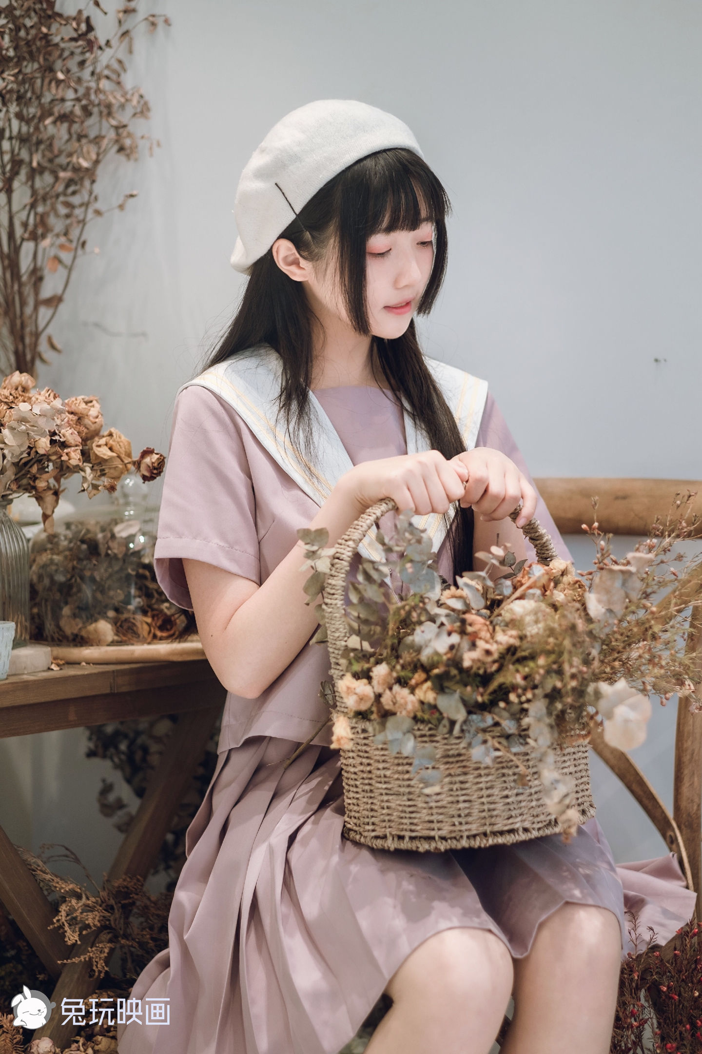 [兔玩映画] - JK制服 Vol.014 紫色迷情_第5张