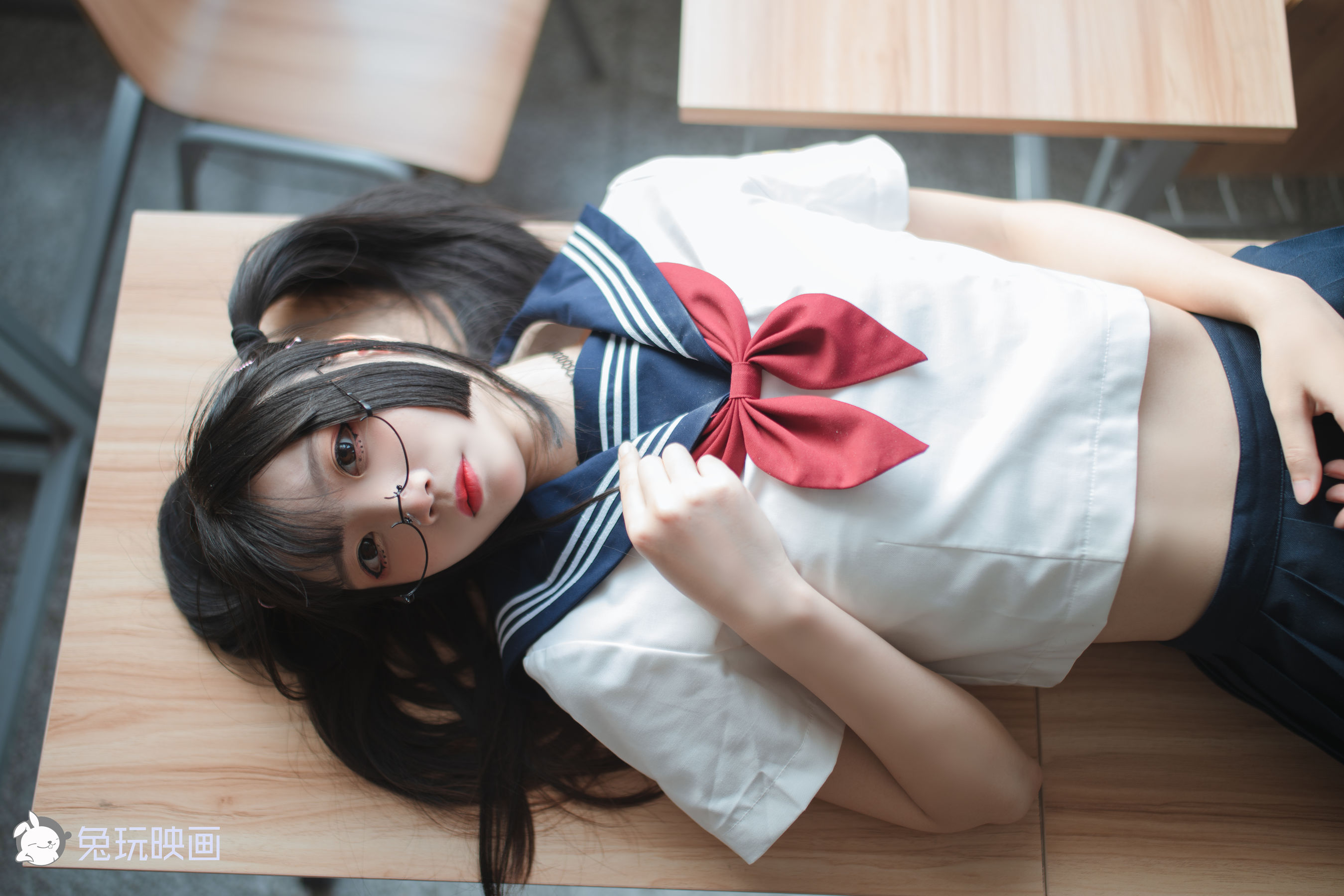 [兔玩映画] - JK制服 Vol.017 黑丝学妹_第3张