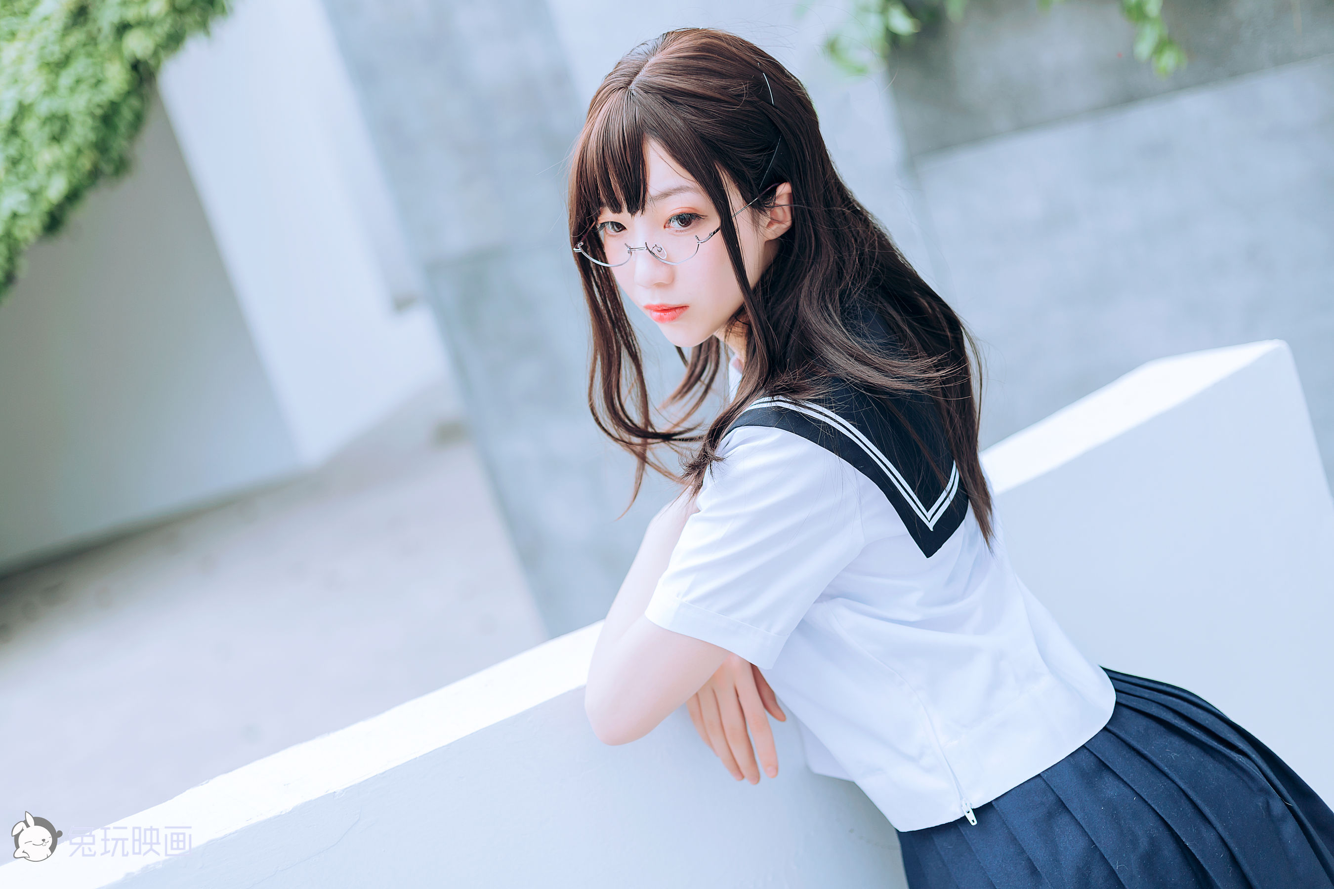 [兔玩映画] - JK制服 Vol.019 绿意葱茏_第3张