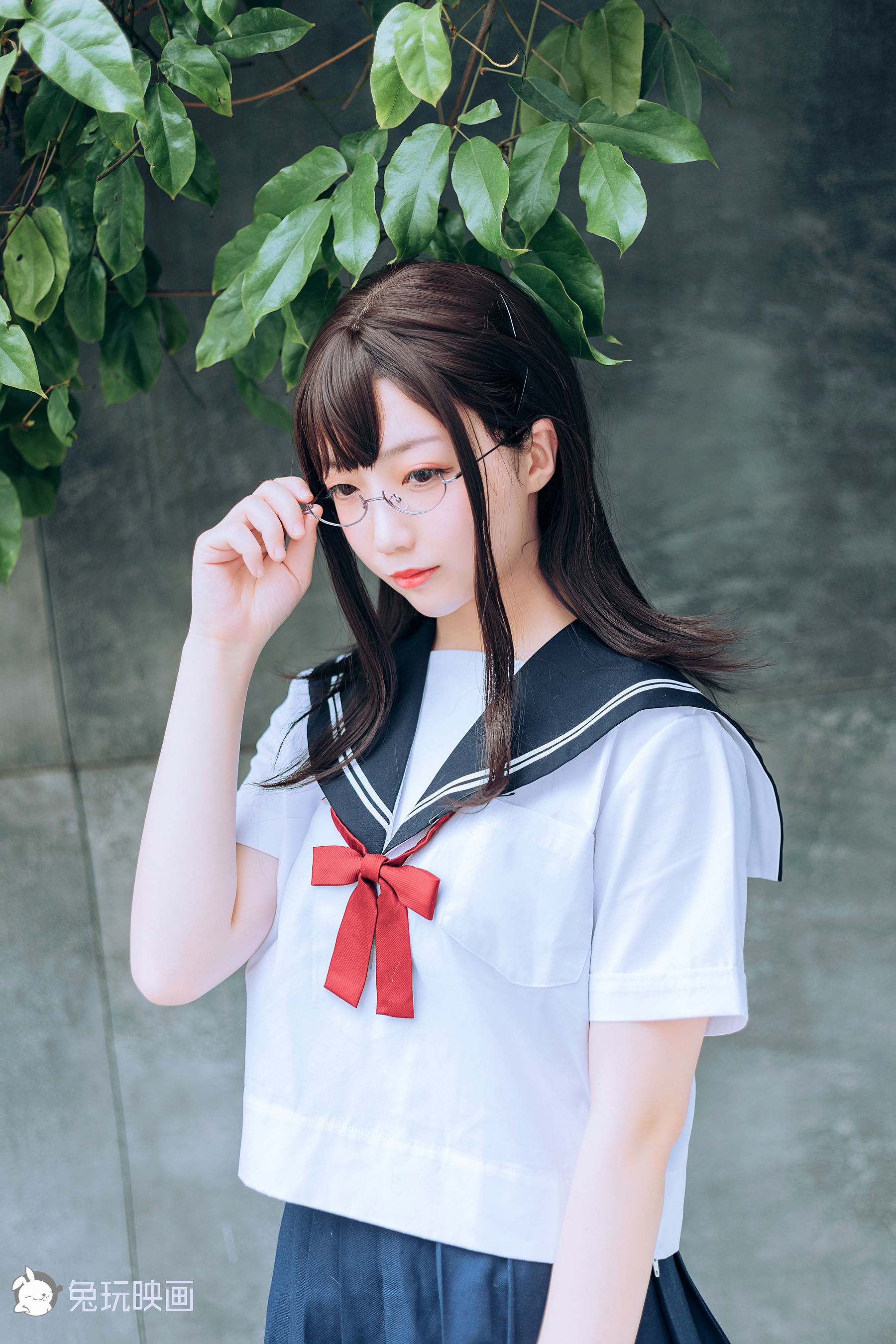 [兔玩映画] - JK制服 Vol.019 绿意葱茏_第4张