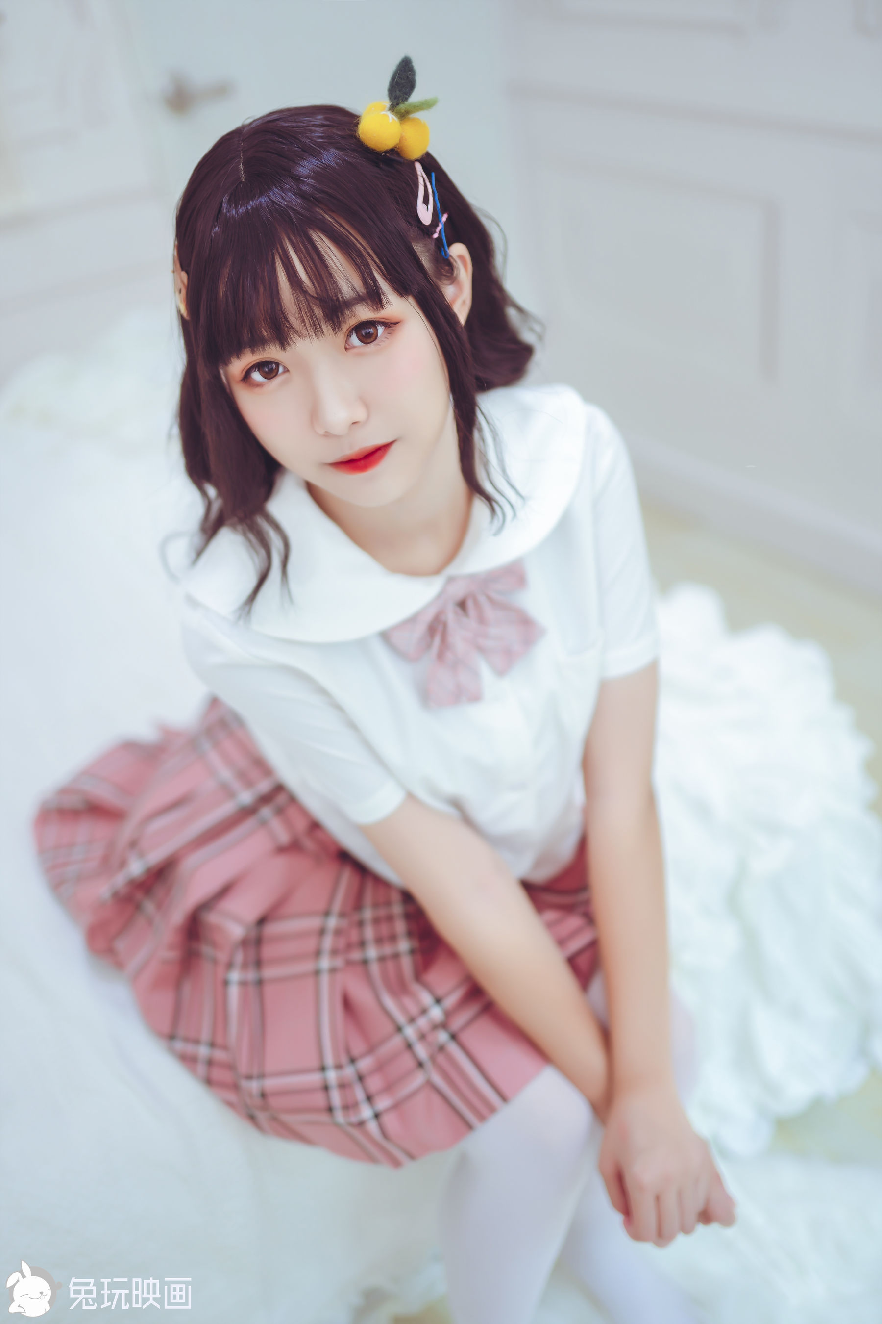 [兔玩映画] - JK制服 Vol.028 红粉佳人_第4张