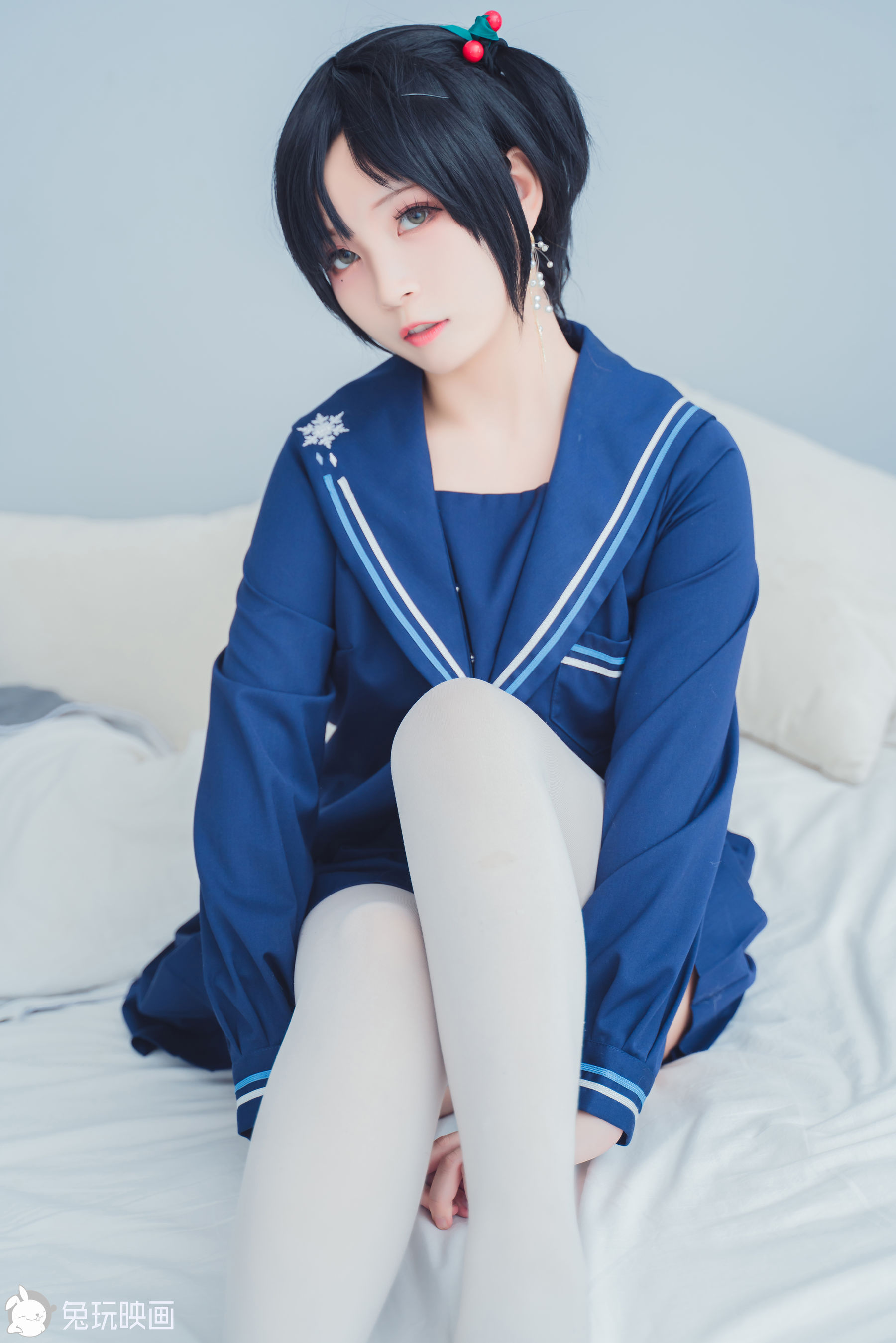 [兔玩映画] - JK制服 Vol.030 蓝色幻想_第1张