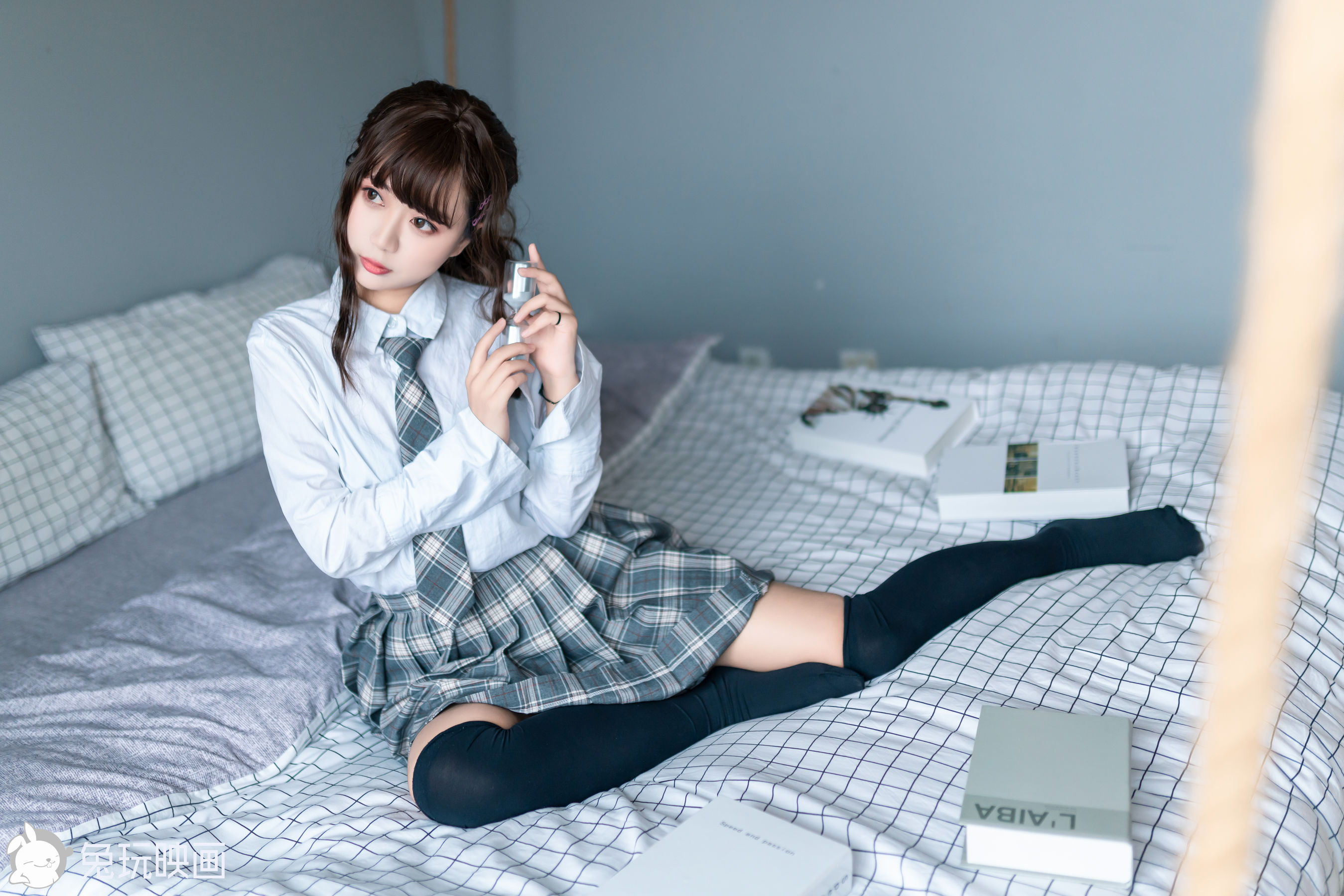 [兔玩映画] - JK制服 Vol.037 冬日民居_第3张