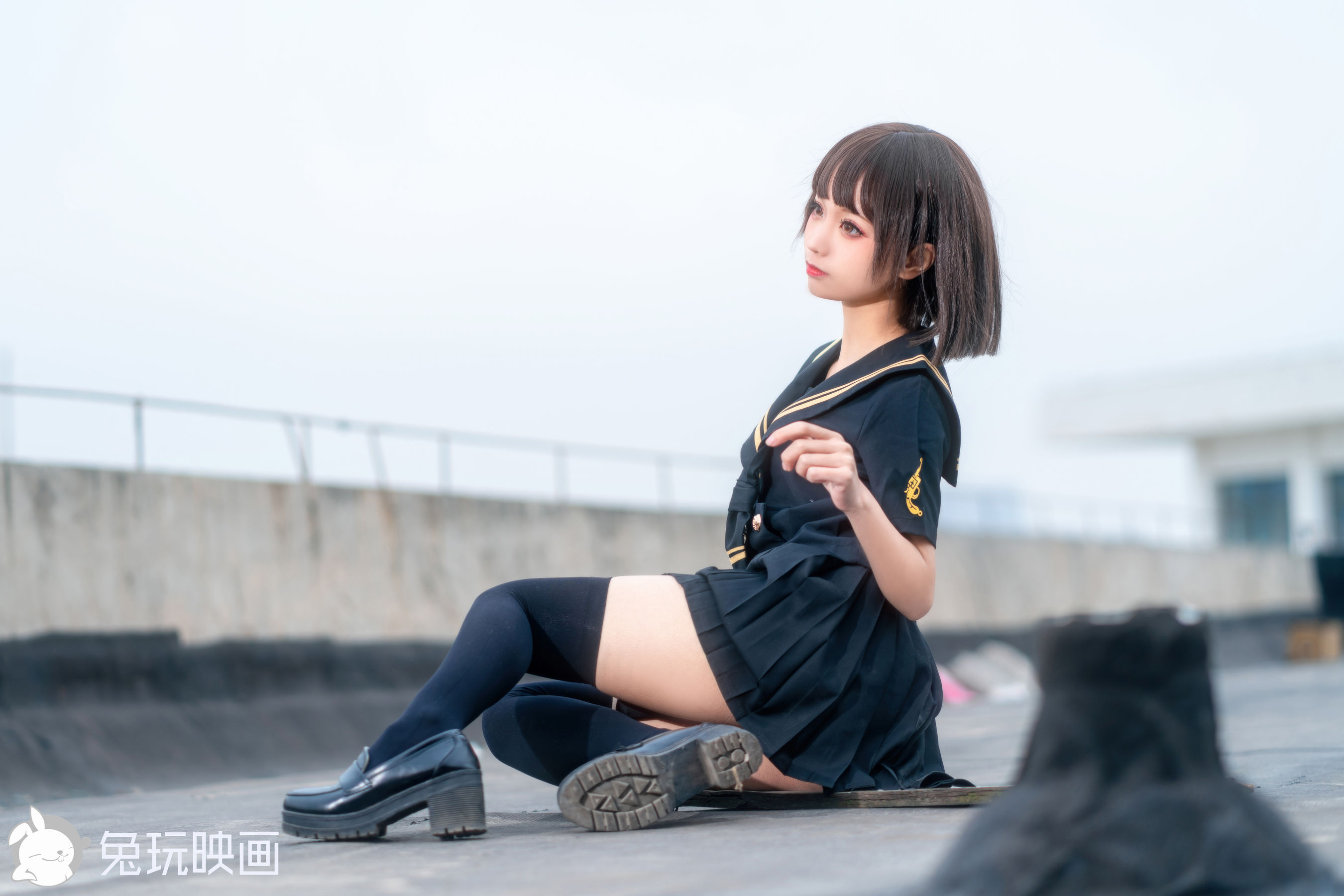 [兔玩映画] - JK制服 Vol.041 天台学妹_第3张