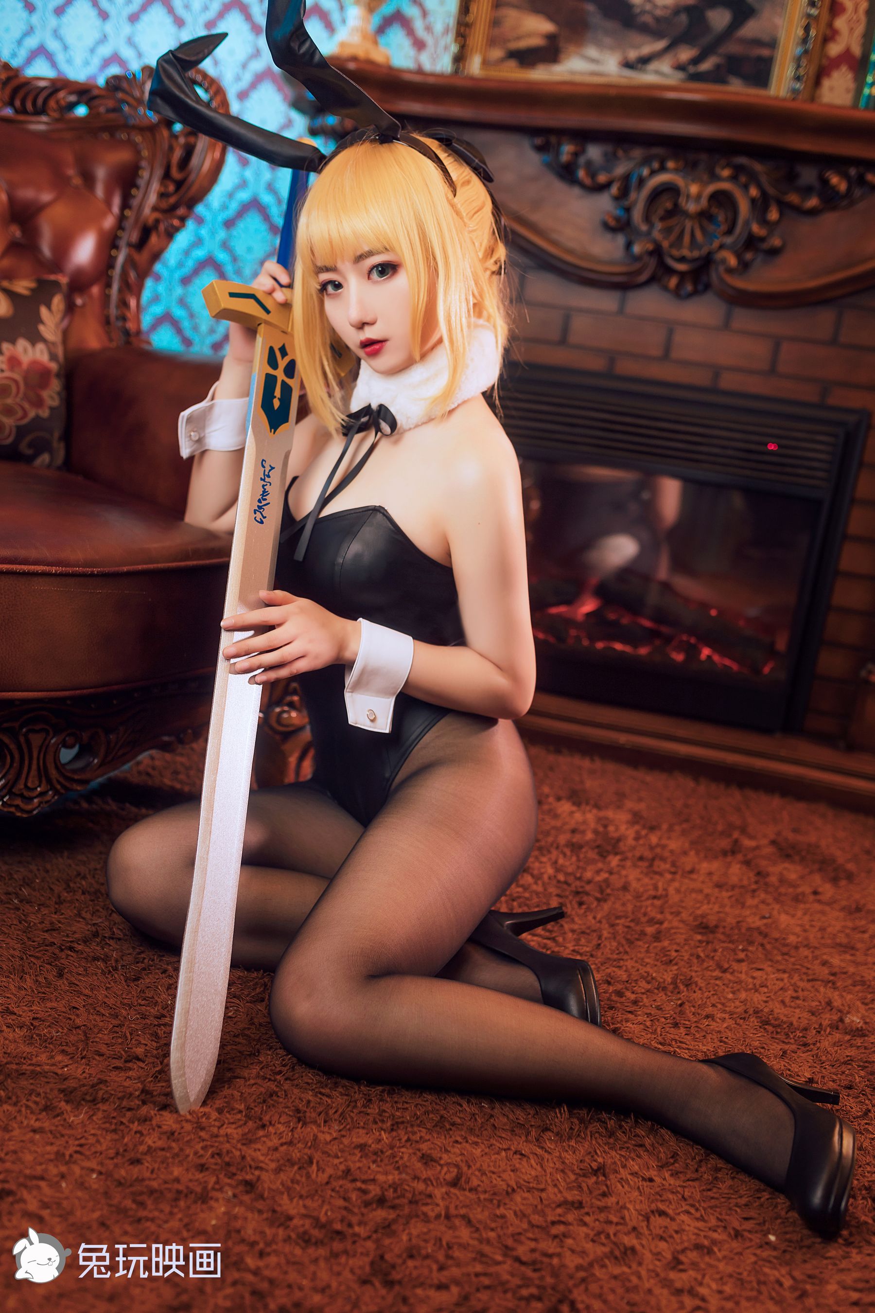 [兔玩映画] - 兔女郎 Vol.035 Saber_第2张