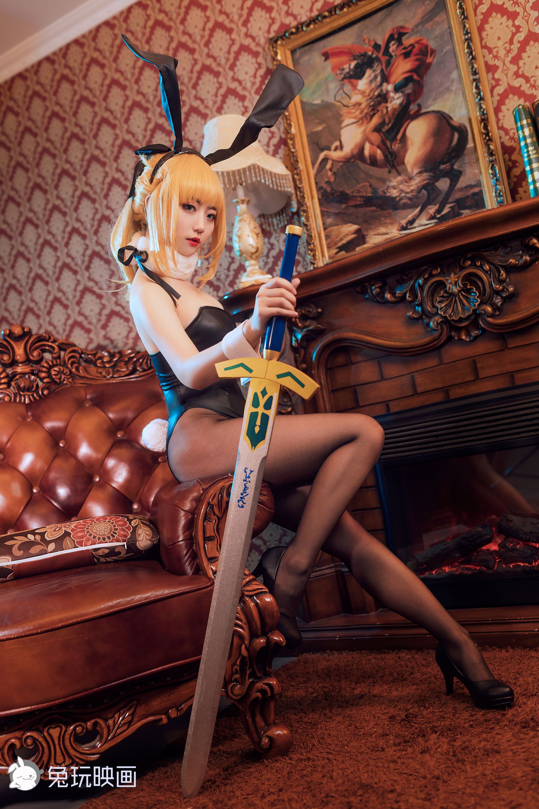 [兔玩映画] - 兔女郎 Vol.035 Saber_第5张