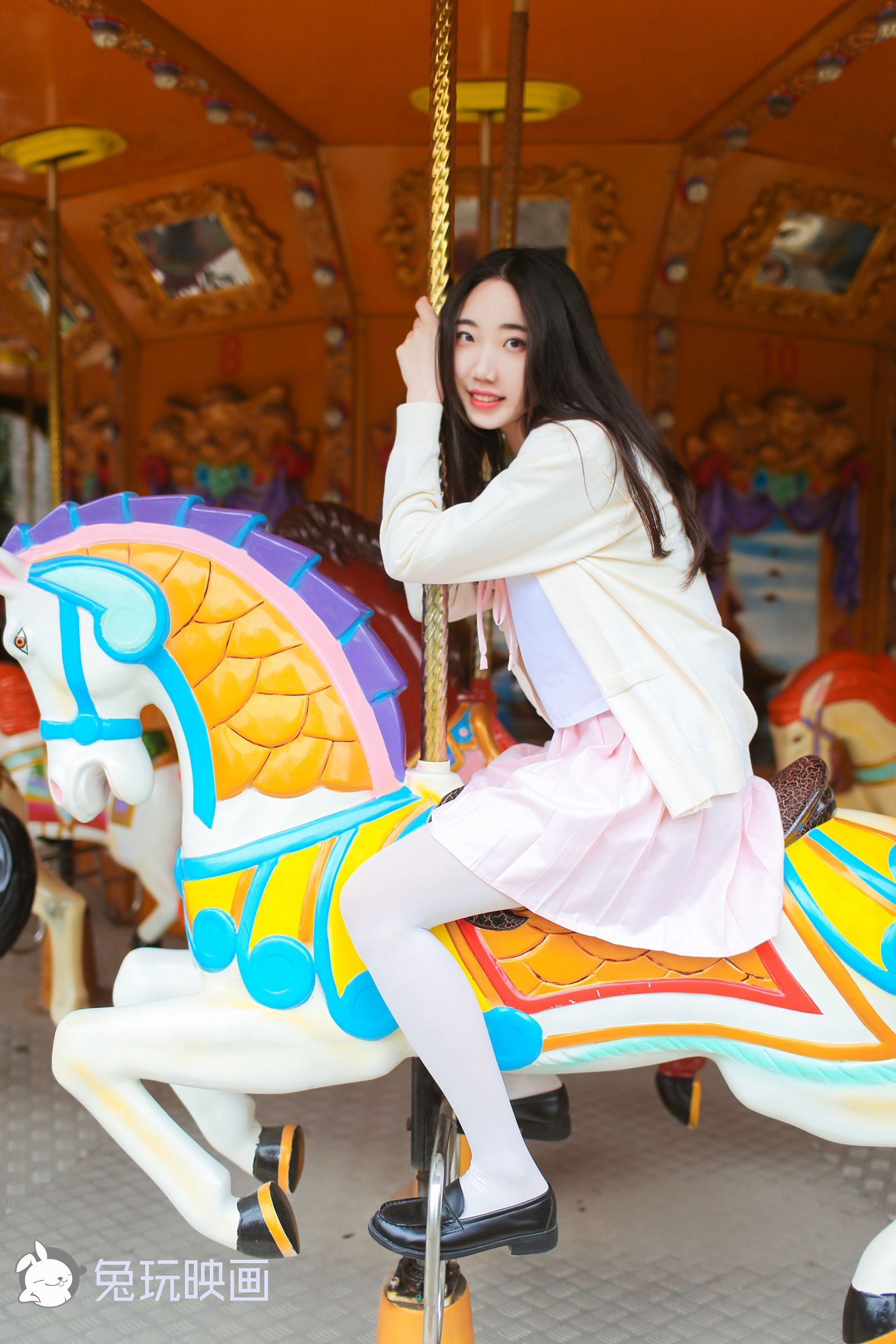 [兔玩映画] - 公园里的白丝_第4张