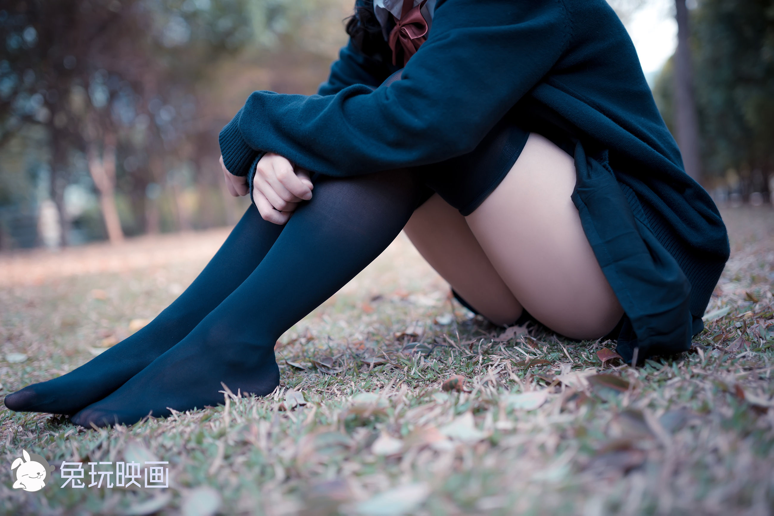[兔玩映画] - 公园里的黑丝_第3张