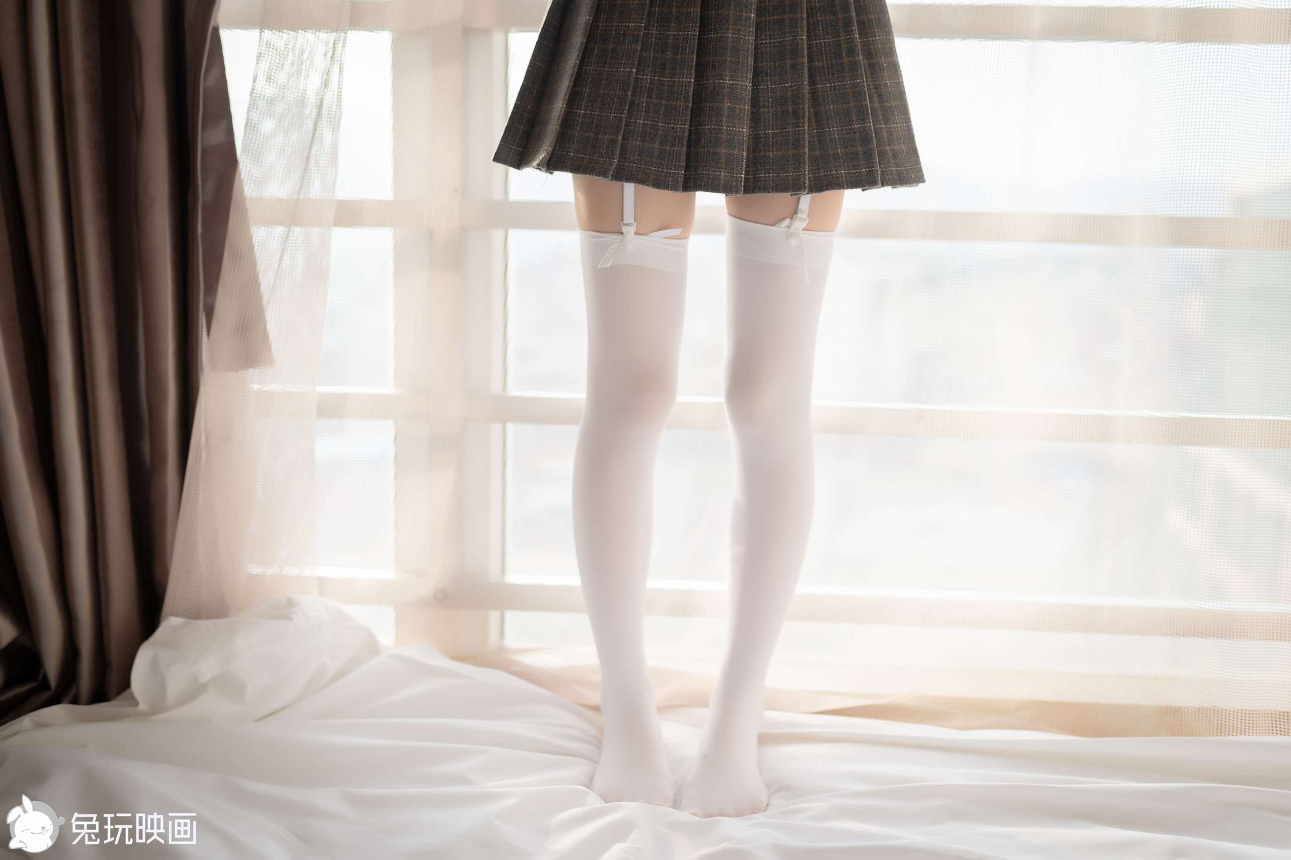 [兔玩映画] - 吊带白丝袜_第4张
