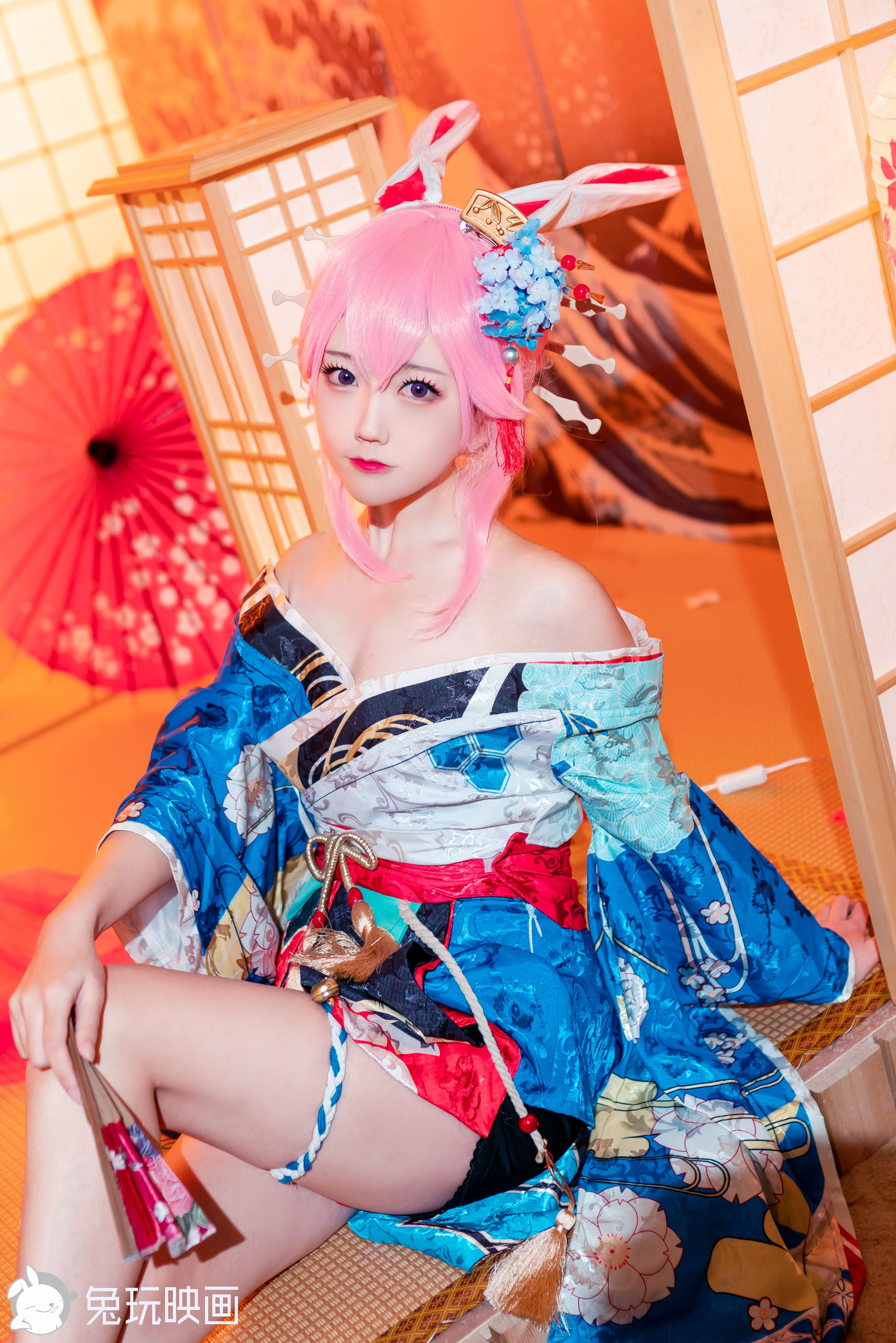 [兔玩映画] - 和服八重樱_第1张