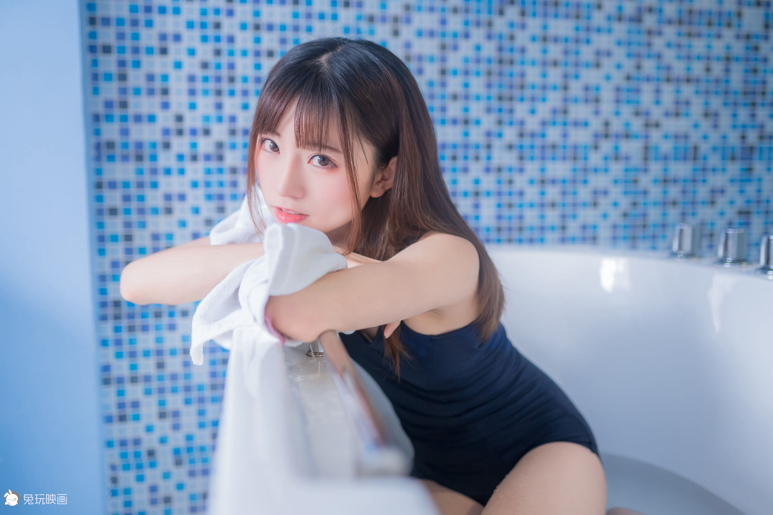 [兔玩映画] - 夏日泳装 Vol.018 浴缸白丝_第5张