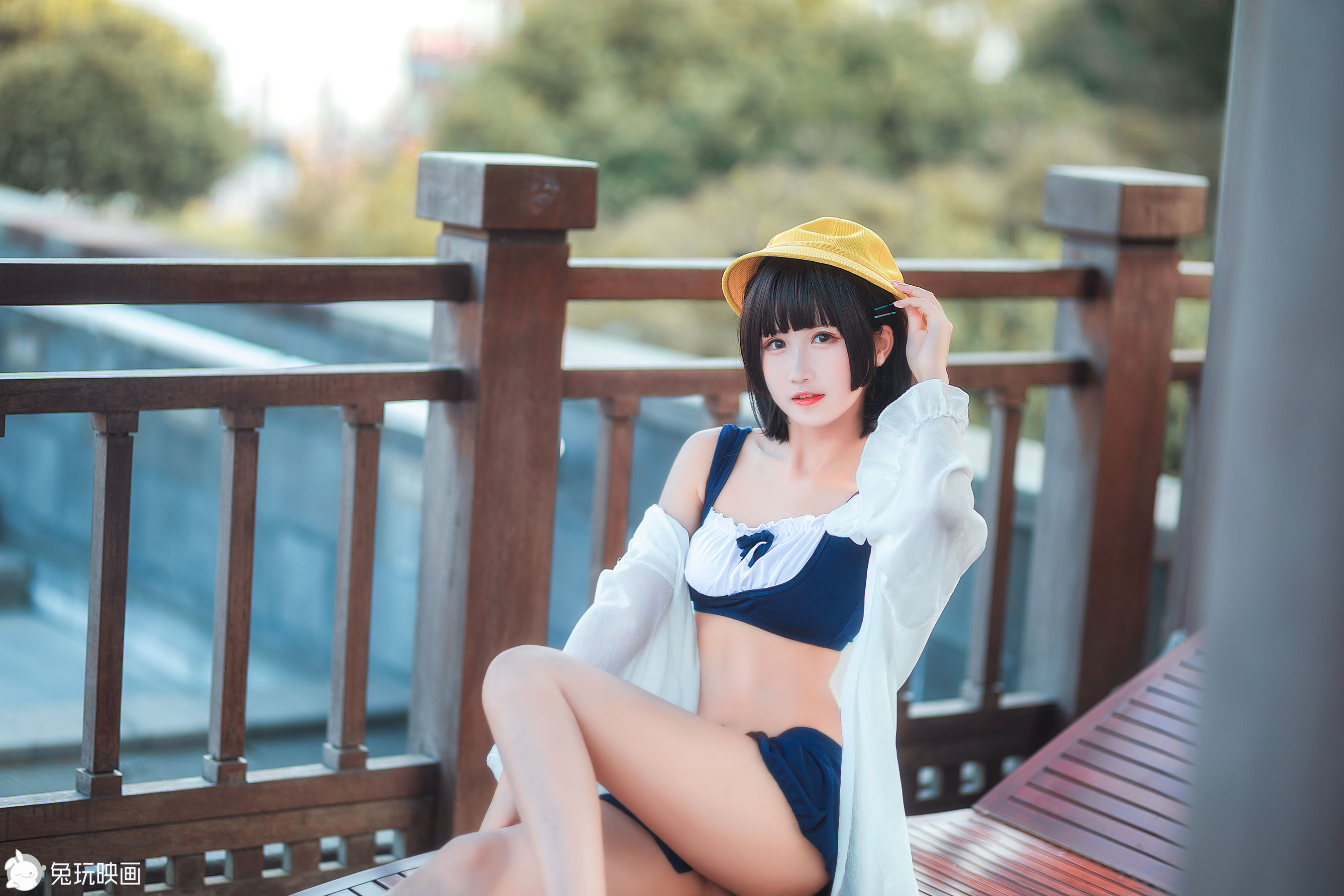 [兔玩映画] - 夏日泳装 Vol.041 小黄帽_第4张