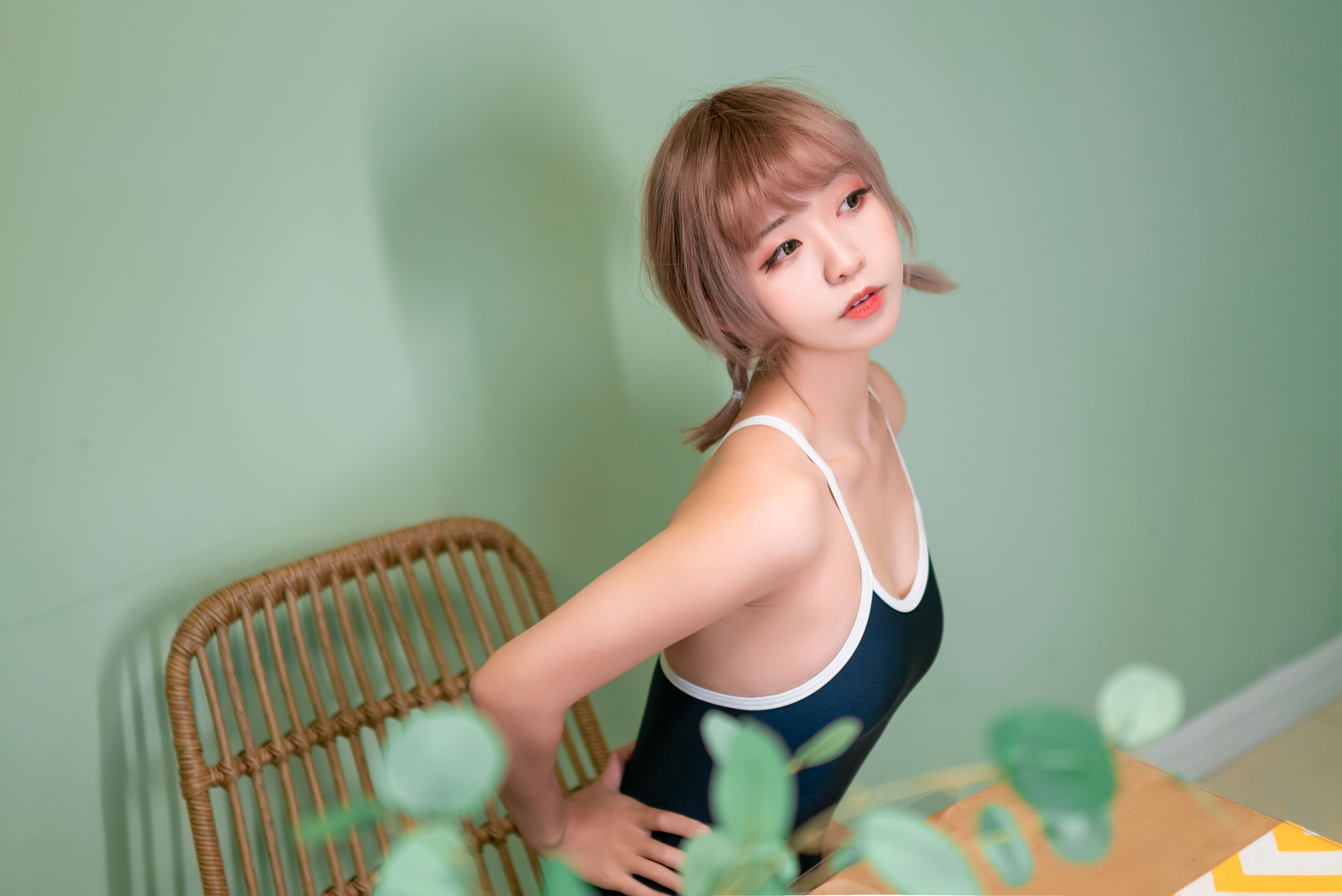 [兔玩映画] - 夏日泳装 Vol.051 绿民宿_第4张