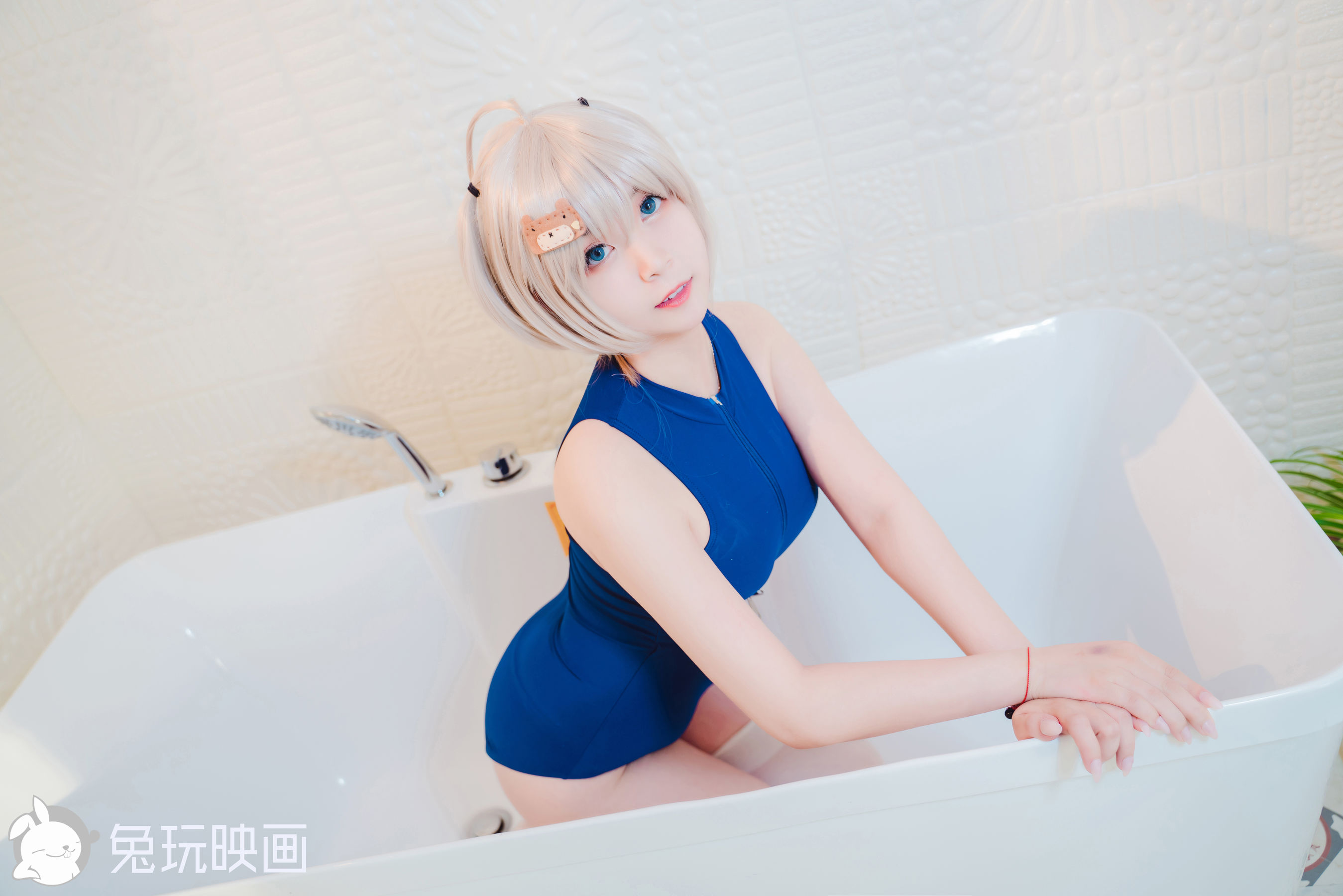 [兔玩映画] - 夏日泳装 Vol.059 银发娘_第4张