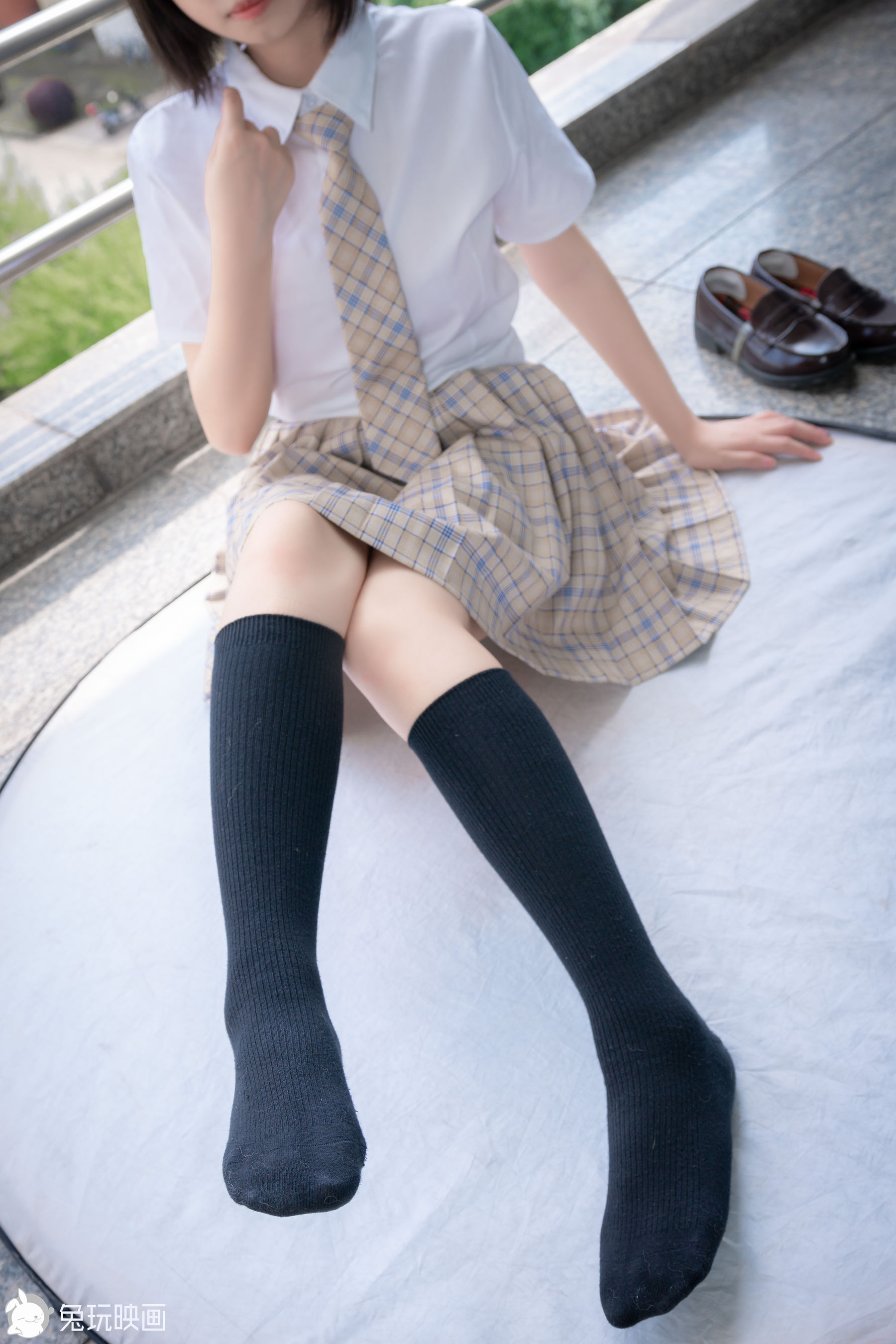 [兔玩映画] - 教室走廊外的JK_第4张