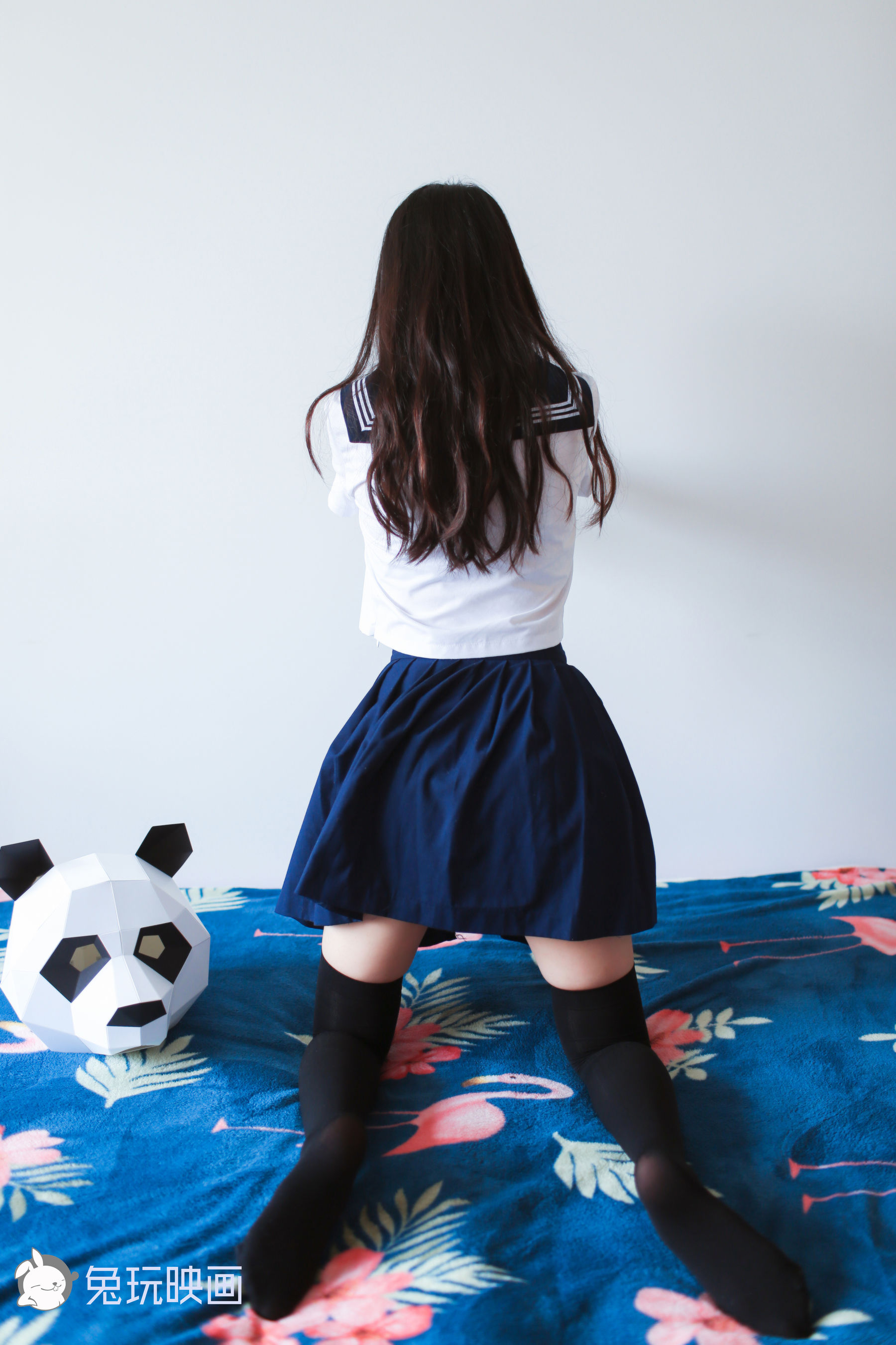 [兔玩映画] - 熊猫黑丝少女_第4张