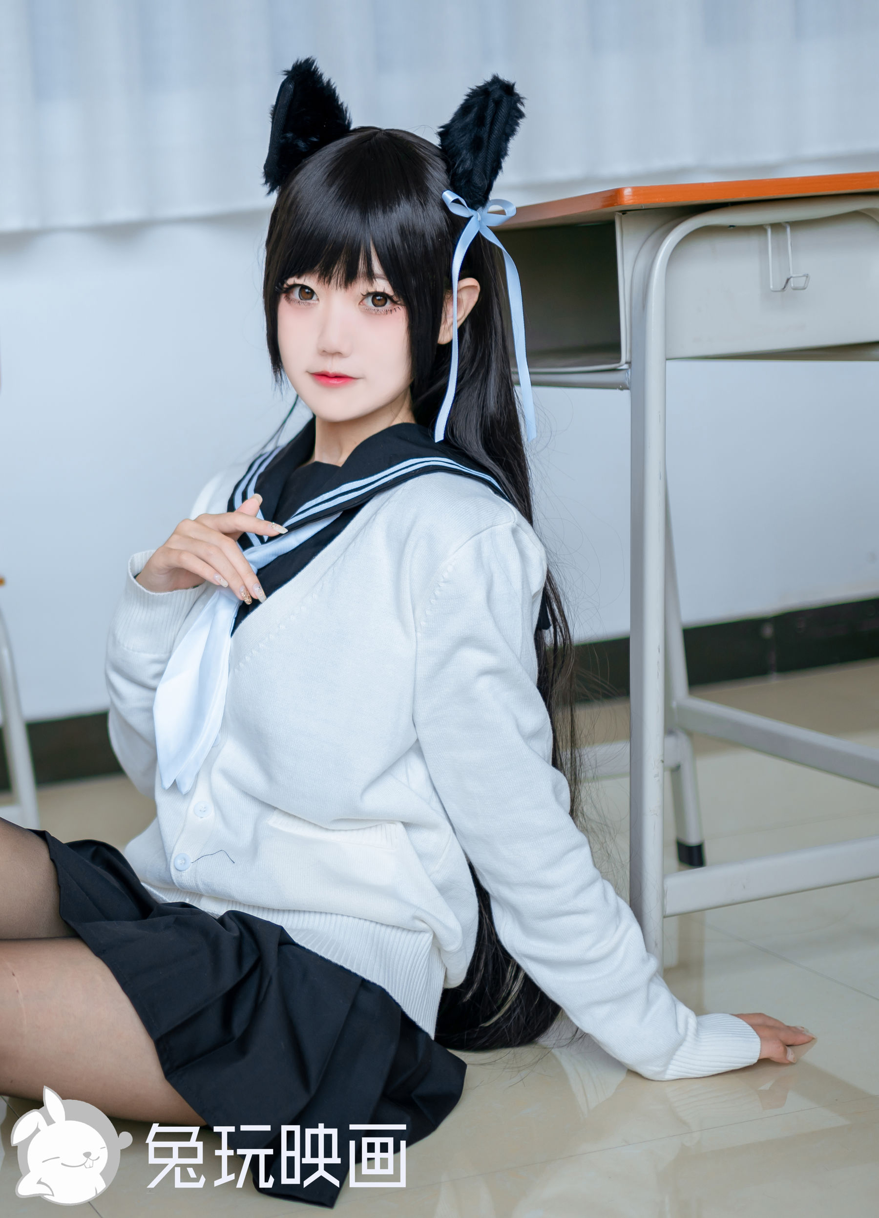 [兔玩映画] - 爱宕黑丝JK_第1张