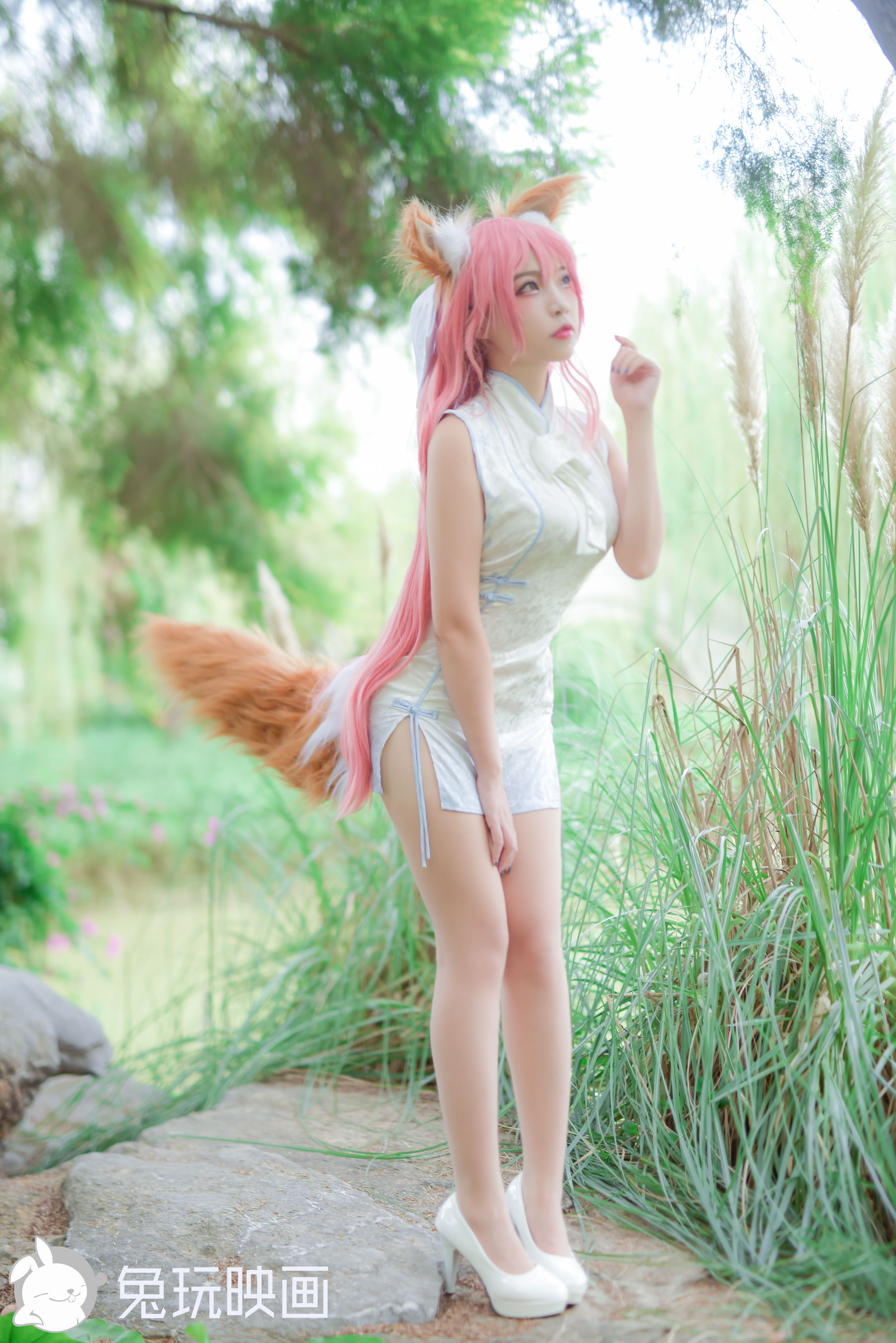 [兔玩映画] - 玉藻前白旗袍_第4张