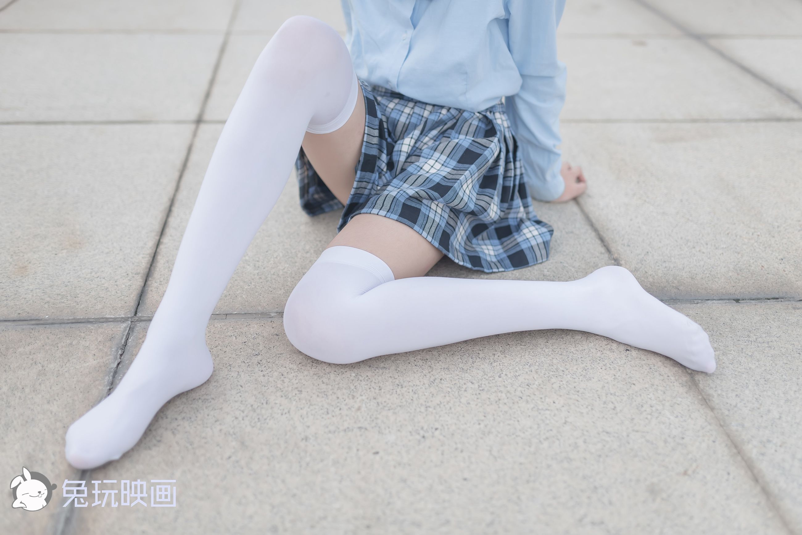 [兔玩映画] - 白丝格裙_第5张