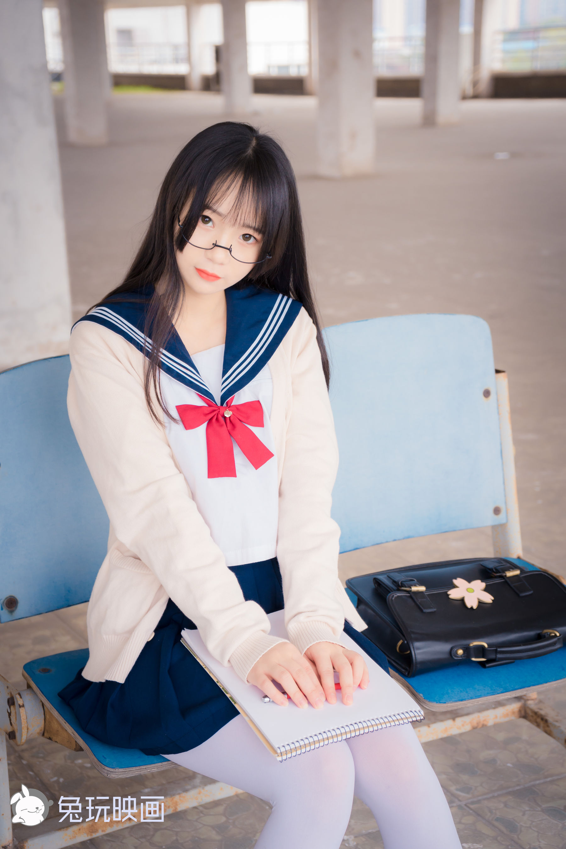 [兔玩映画] - 白丝眼镜娘_第1张