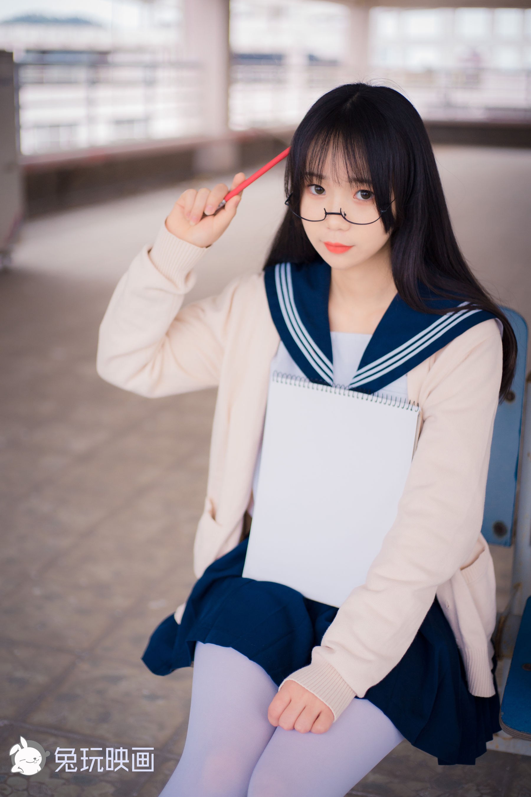 [兔玩映画] - 白丝眼镜娘_第2张