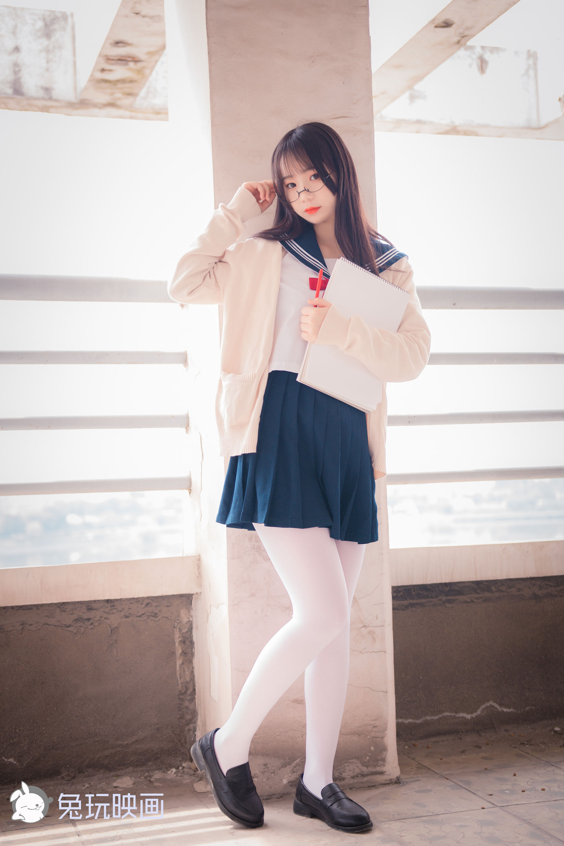 [兔玩映画] - 白丝眼镜娘_第4张