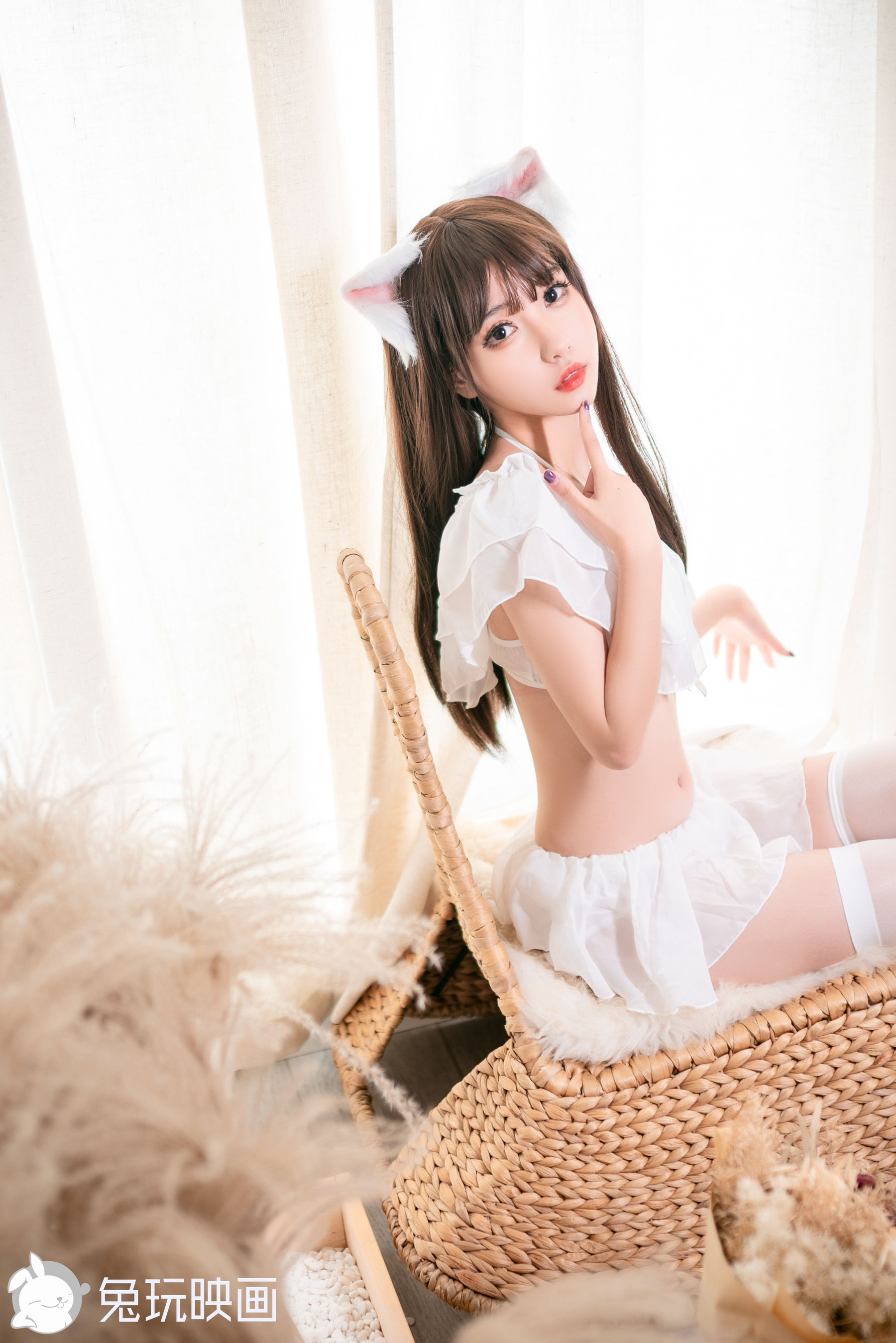 [兔玩映画] - 白色猫耳_第2张