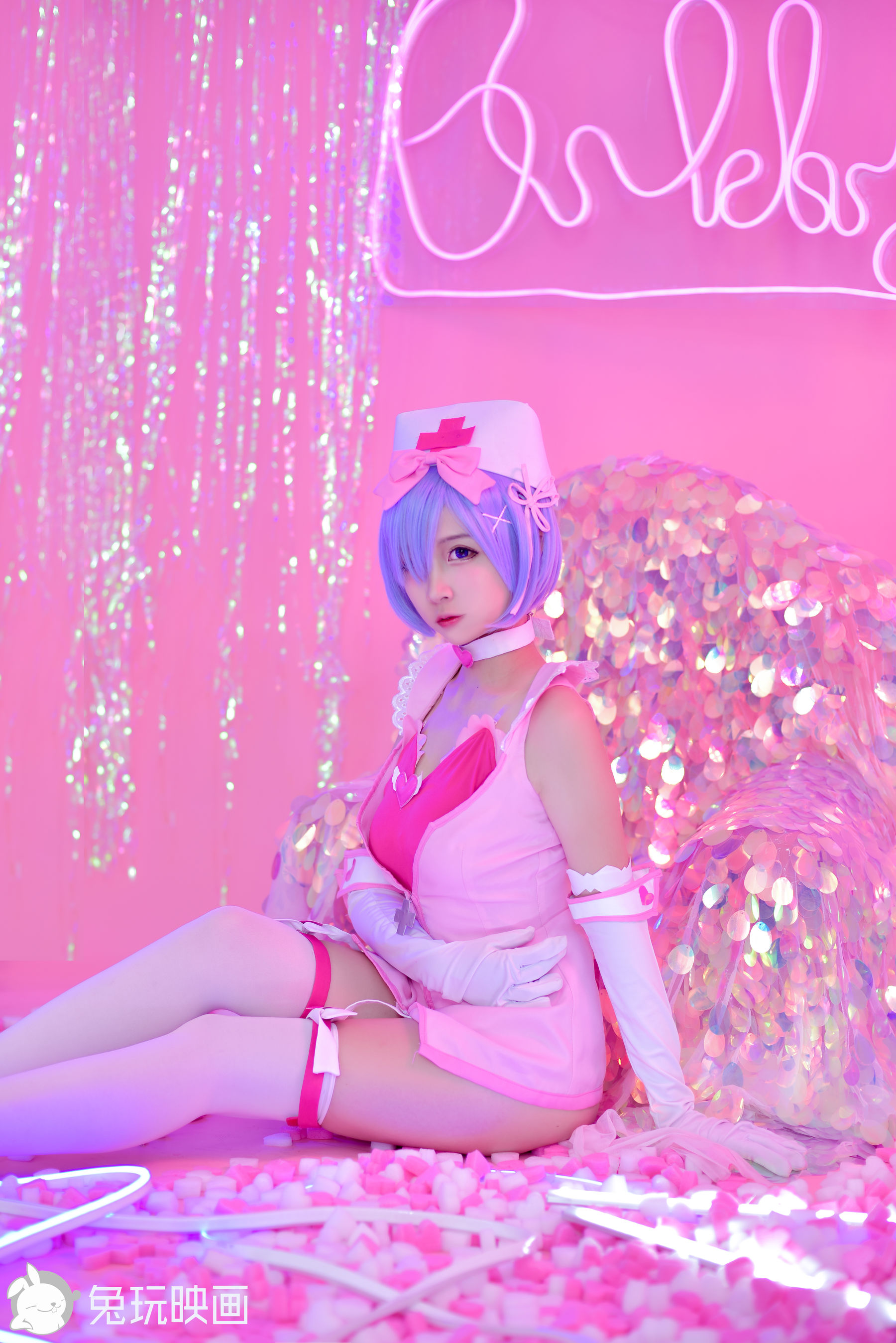 [兔玩映画] - 粉粉哒蕾姆护士_第5张