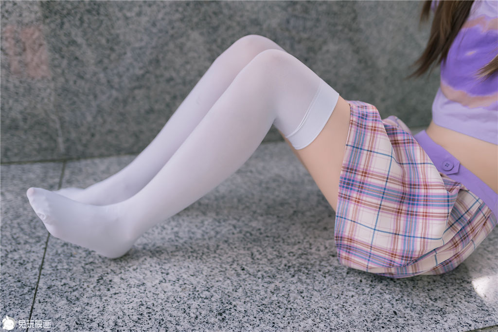 [兔玩映画] - 紫红色格裙_第5张