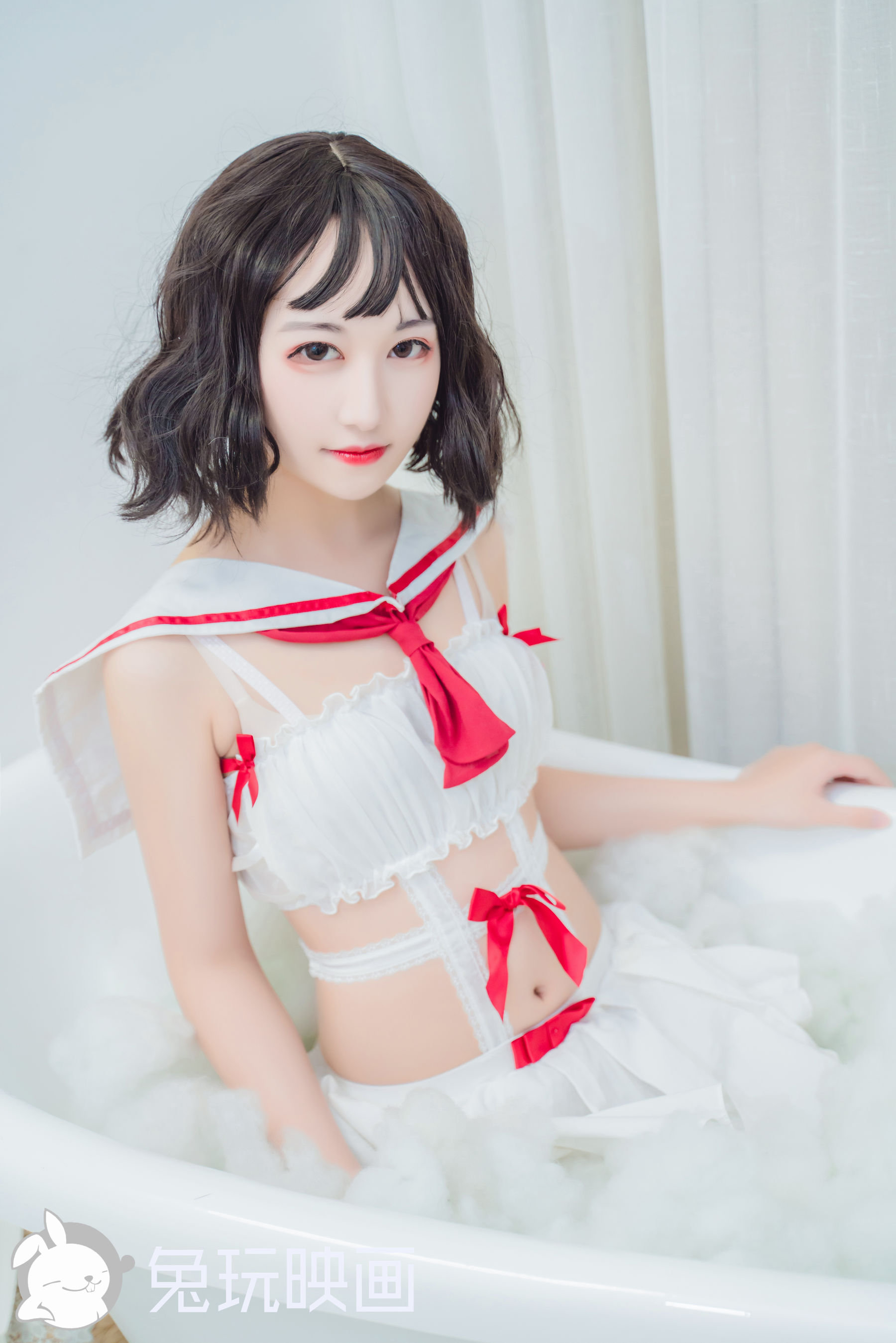 [兔玩映画] - 红白水手裙_第4张