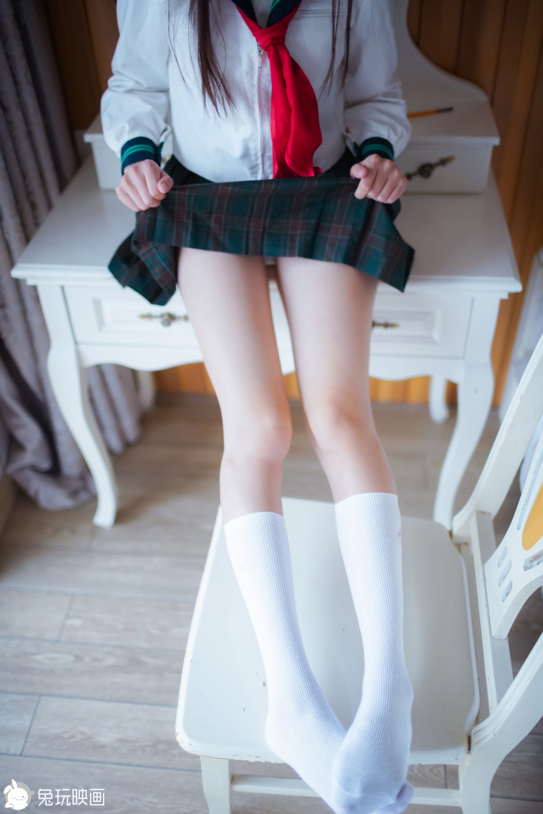 [兔玩映画] - 黑丝与白袜_第4张