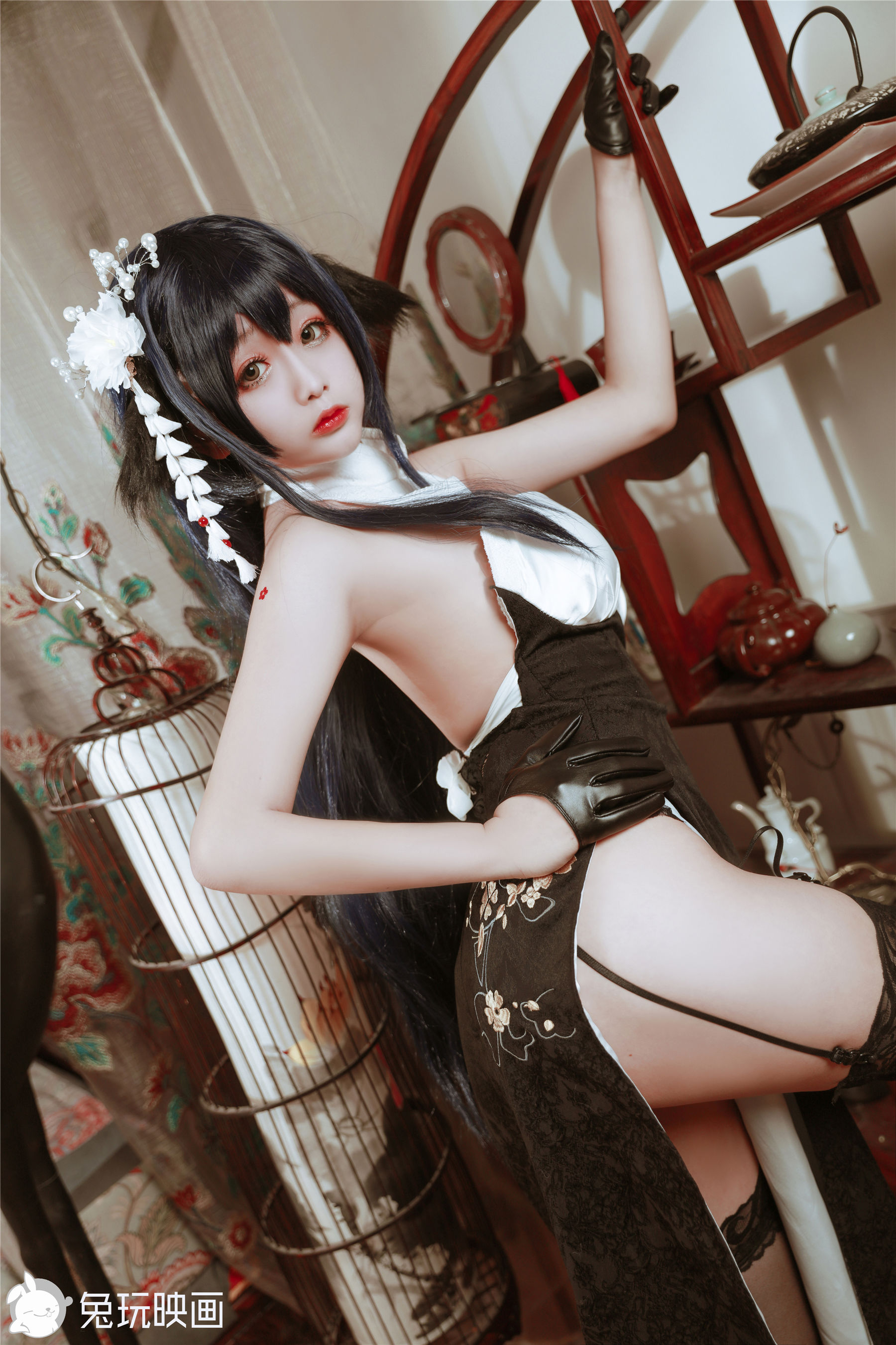 [兔玩映画] - 黑白旗袍_第1张