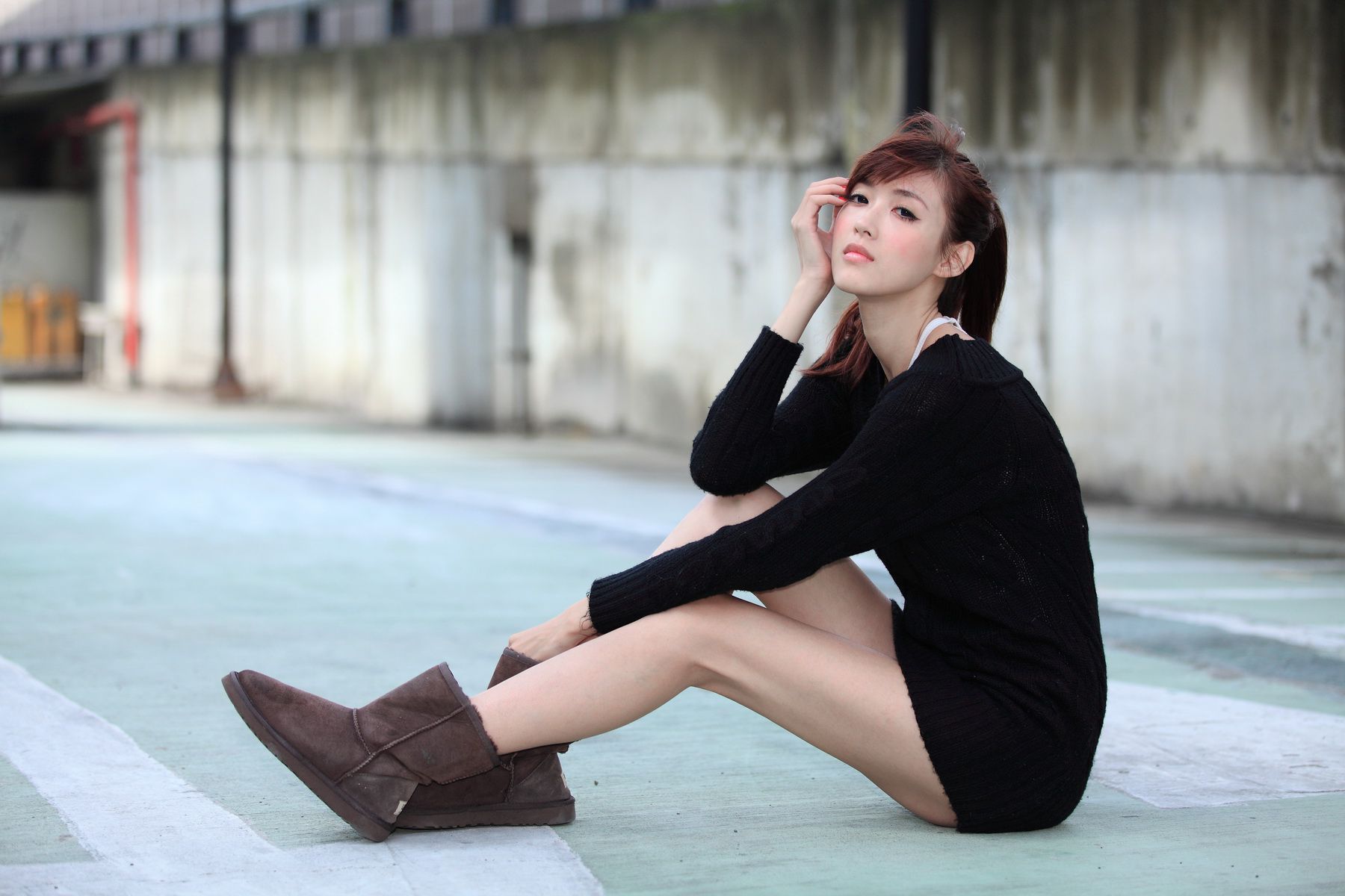 台湾模特Kila晶晶/金允乔《4组街拍系列图片》合集_第4张