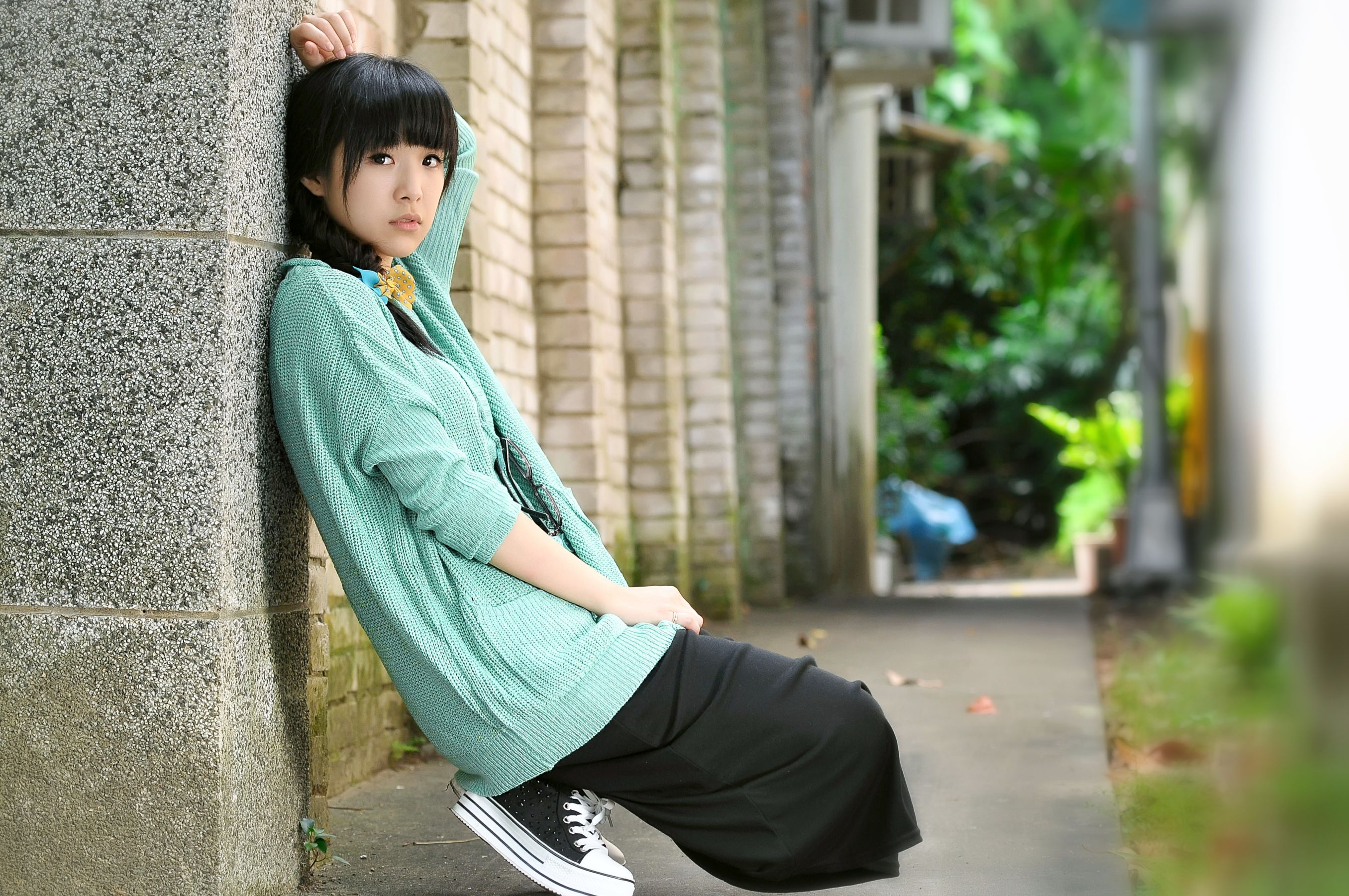 台湾清纯正妹茶茶《小清新外拍》写真图片集_第2张